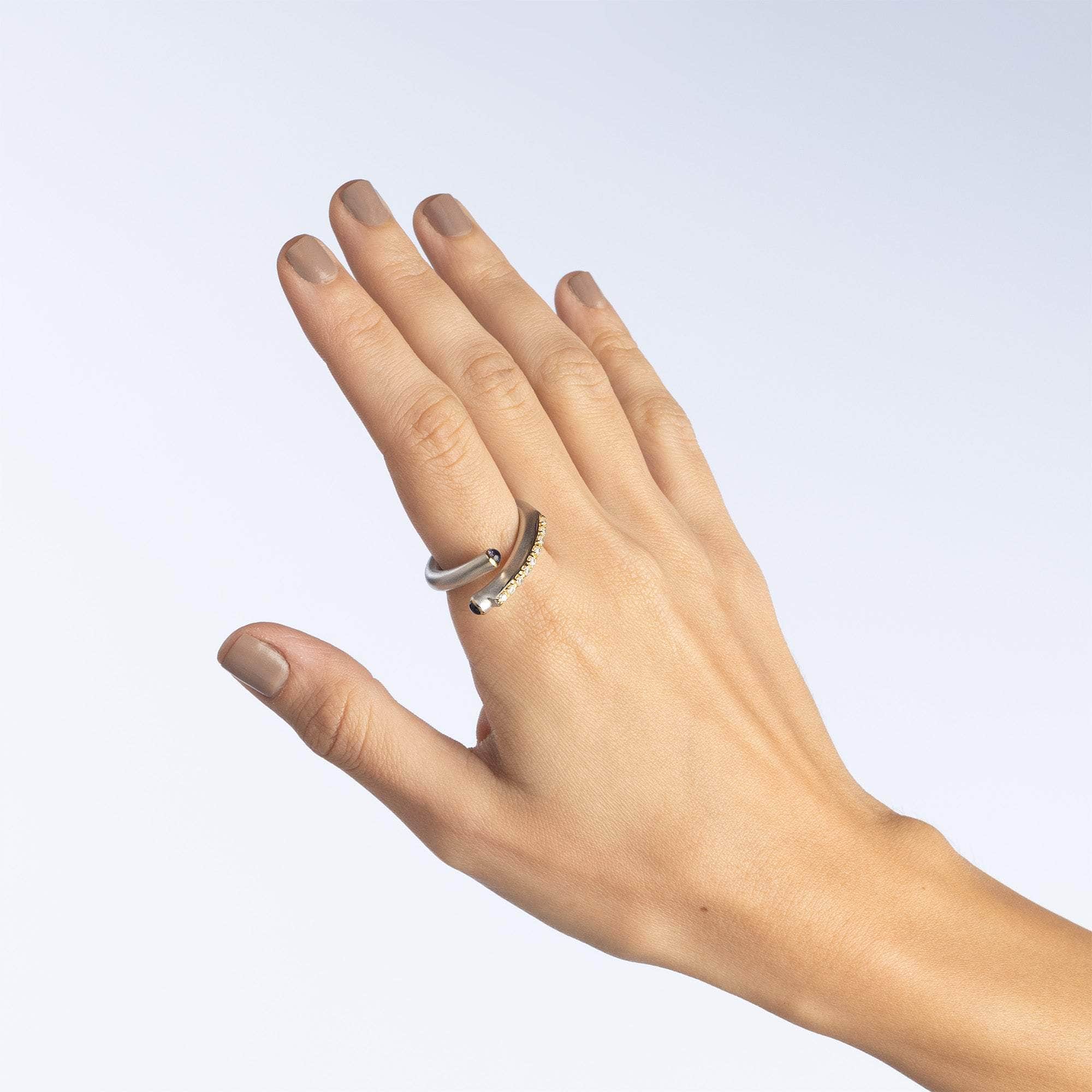 Odilia Sapphire and Topaz Ring