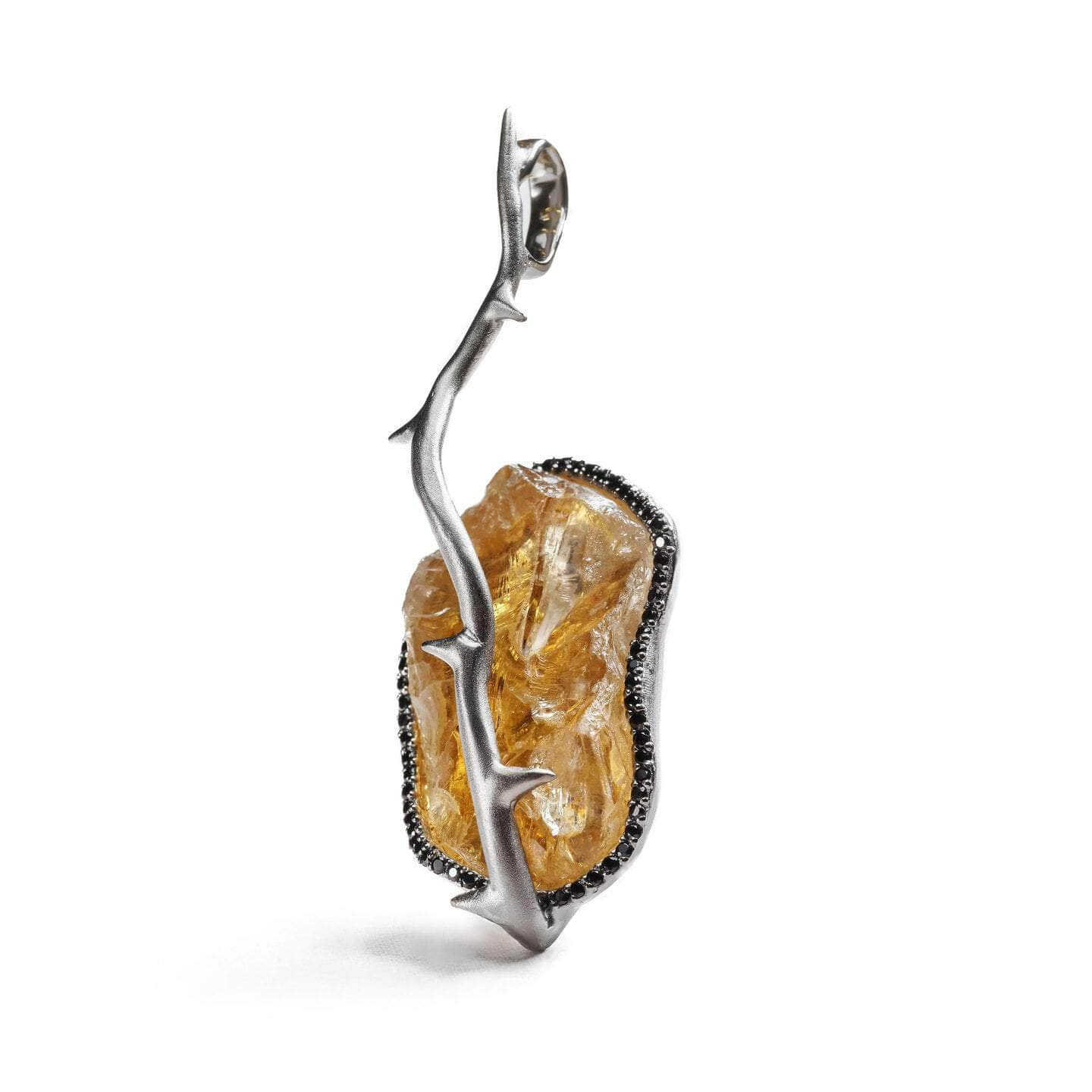 Kurina Citrine and Black Spinel Pendant GERMAN KABIRSKI