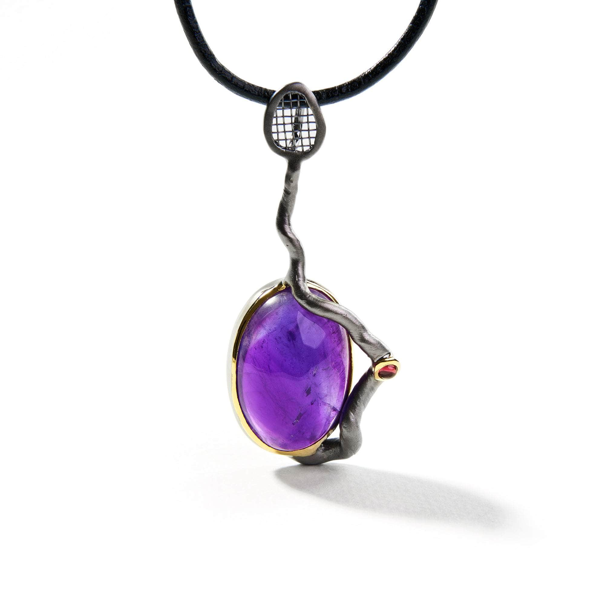 Ada Amethyst and Yellow Sapphire Pendant GERMAN KABIRSKI