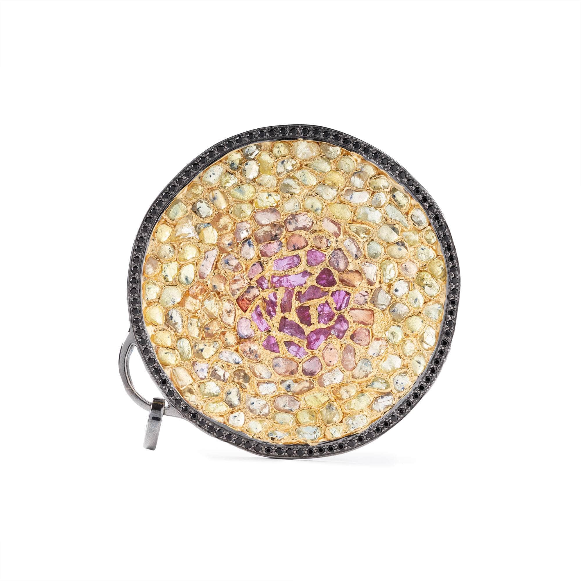 Morana Rough Mixed Stones and Spinel Pendant