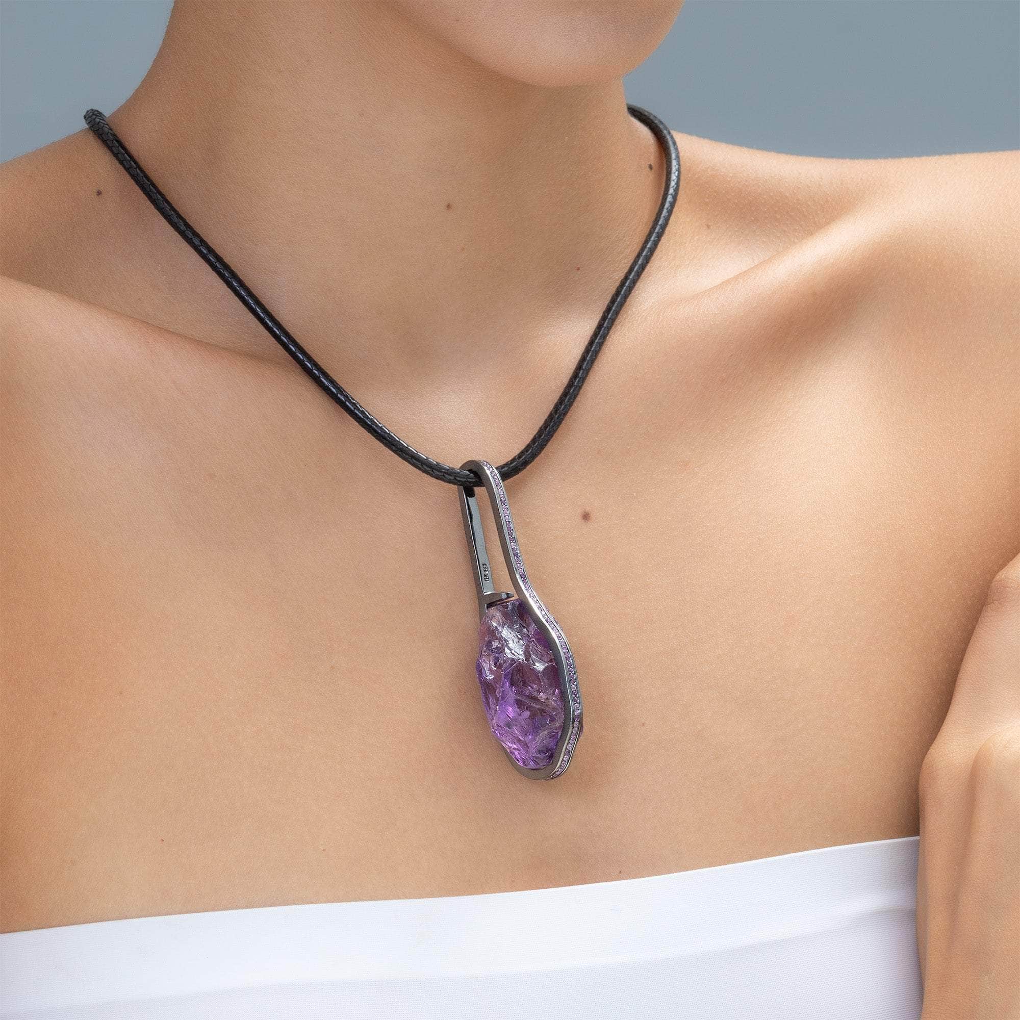 Veys Rough Amethyst Pendant