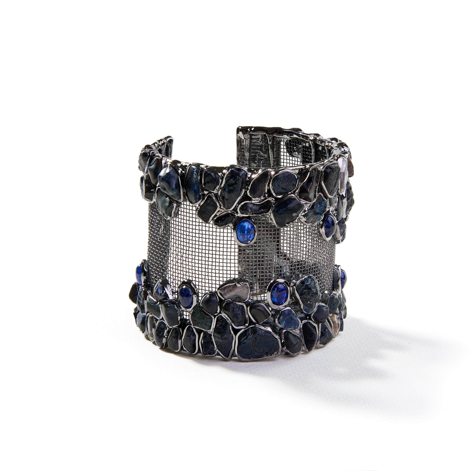 Curie Rough Blue Sapphire Bangle GERMAN KABIRSKI