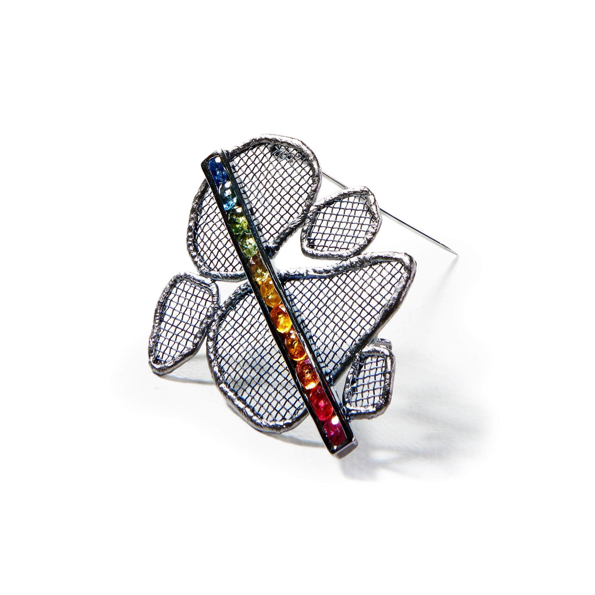 Designer Brooches Collection by German Kabirski - 925 Sterling Silver and Natural Gemstones