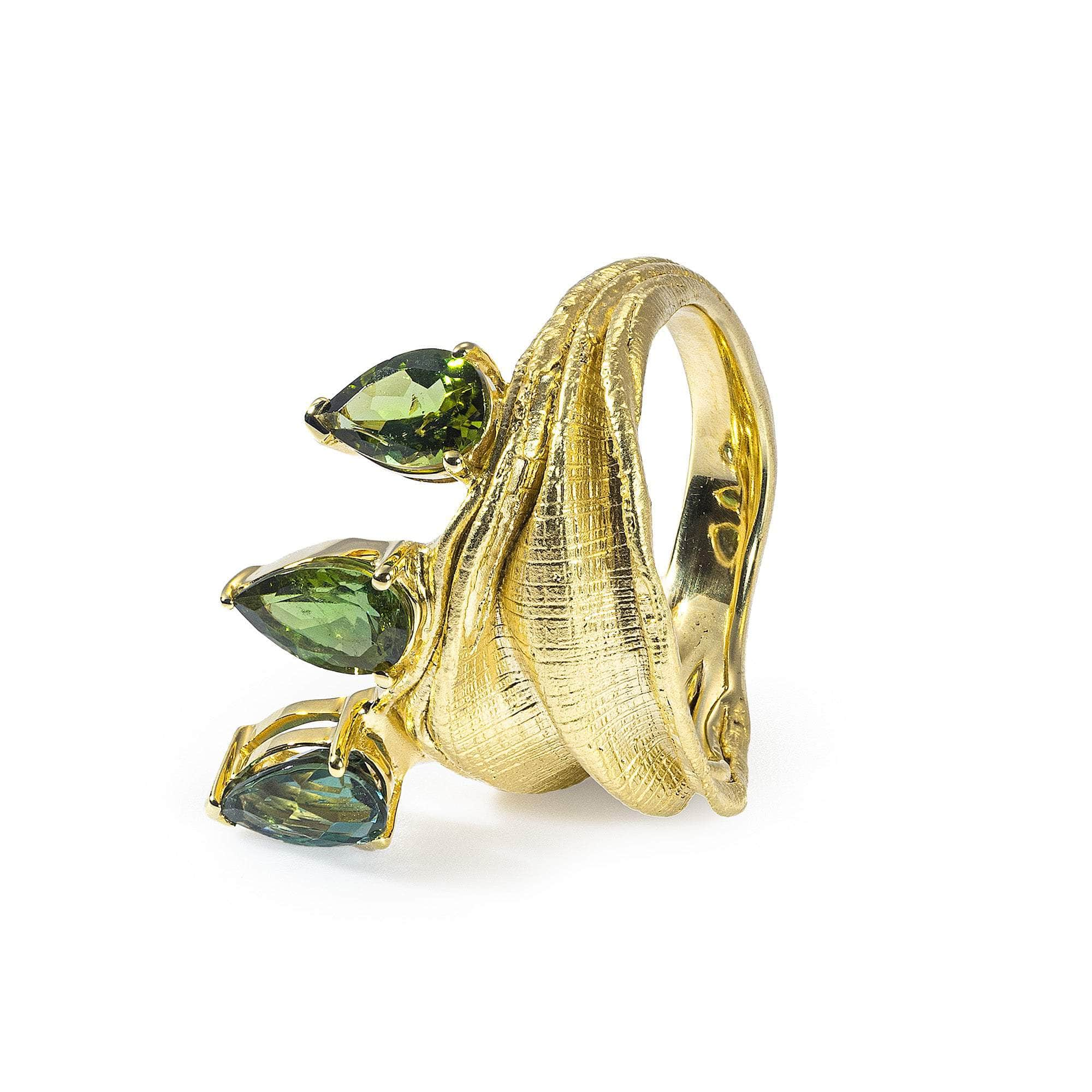 Oya Green Tourmaline Ring GERMAN KABIRSKI