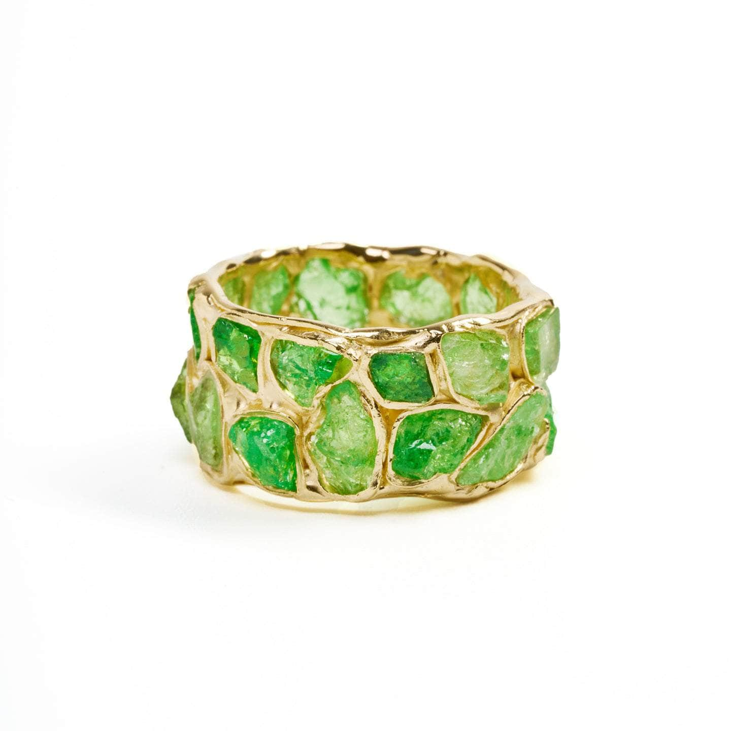 Elpha Tsavorite Rough Ring GERMAN KABIRSKI