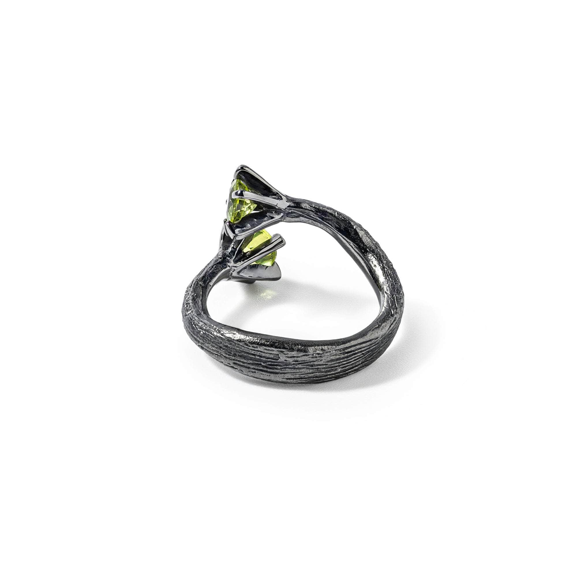 Eowyn Peridot Ring (Black Ruthenium) GERMAN KABIRSKI