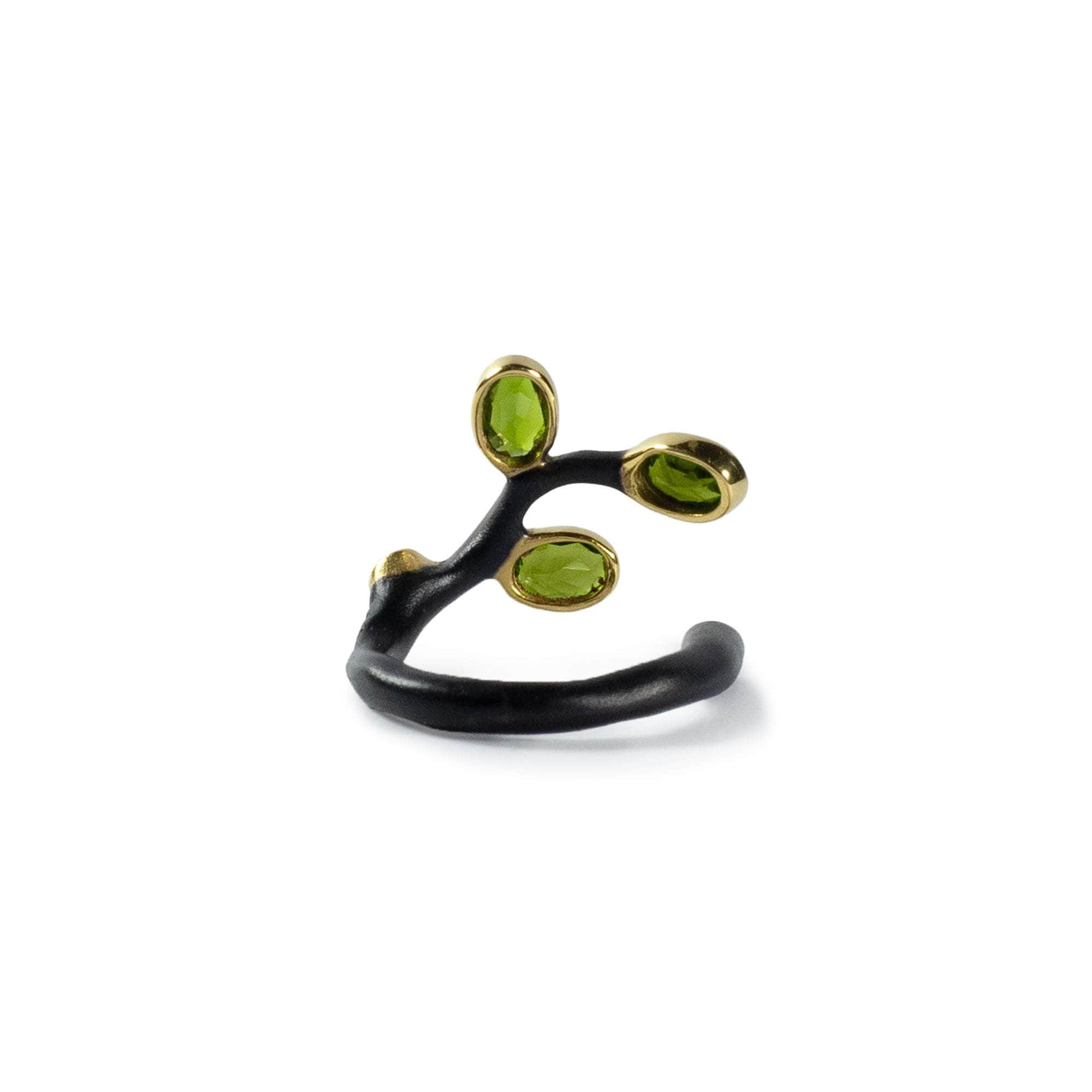 Erva Chrome Diopside and Sapphire Ring GERMAN KABIRSKI