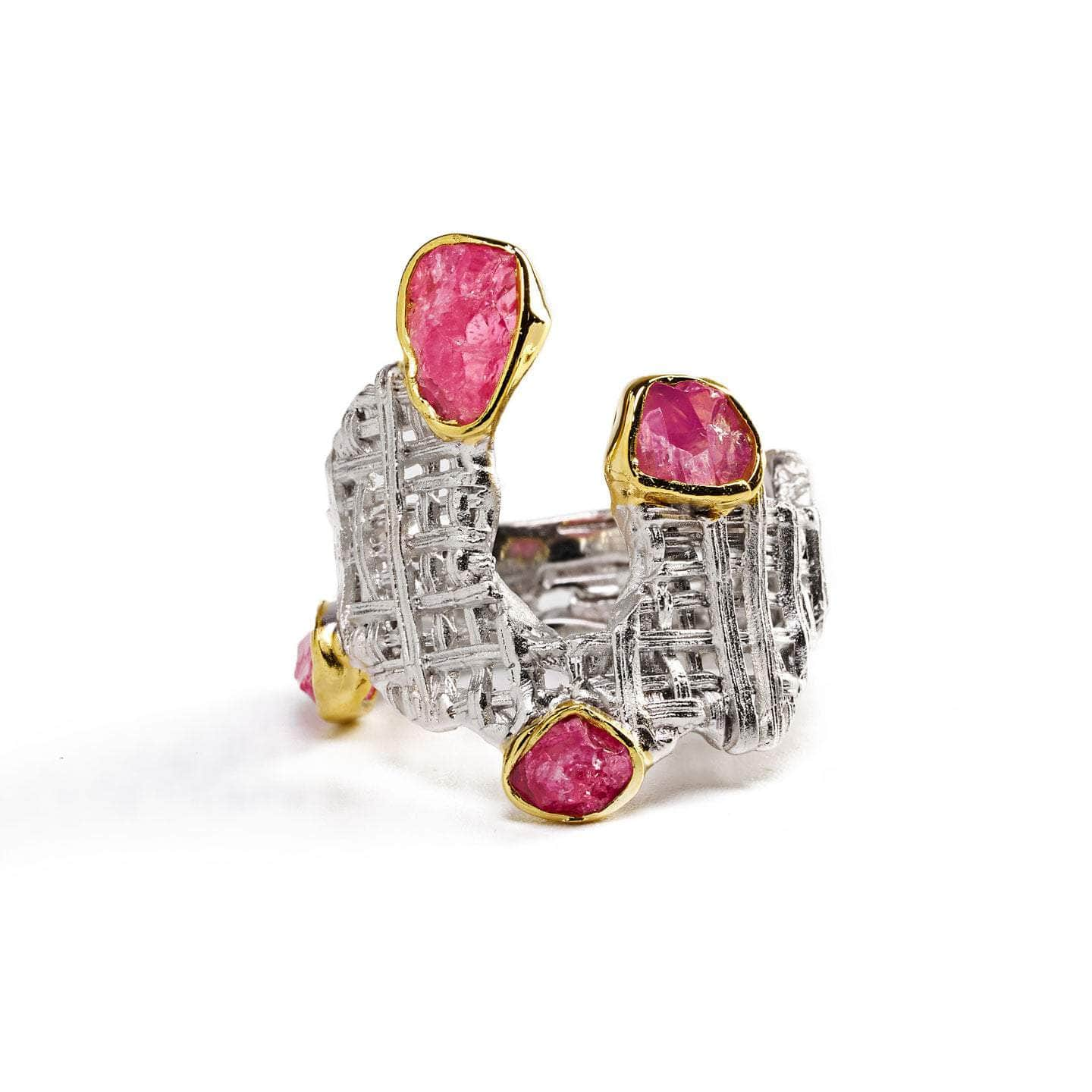 Falla Pink Spinel Rough Ring GERMAN KABIRSKI