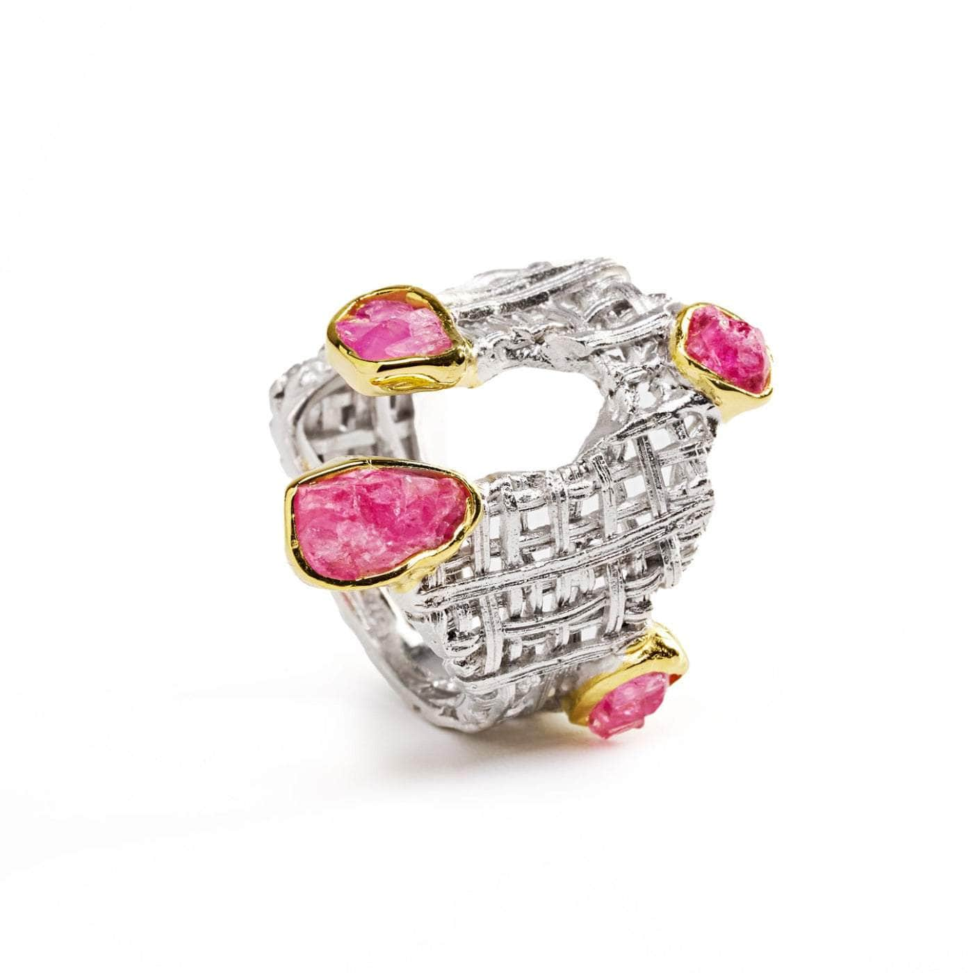 Falla Pink Spinel Rough Ring GERMAN KABIRSKI