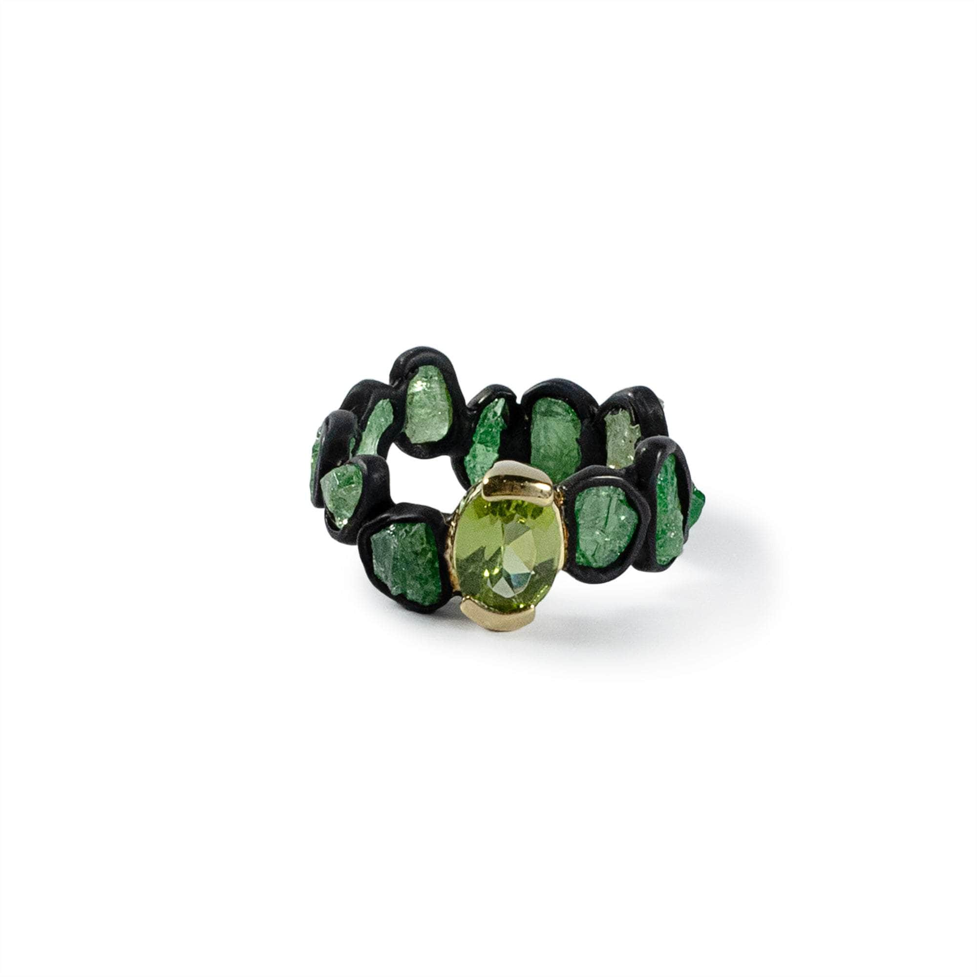 Gamta Tsavorite and Peridot Ring GERMAN KABIRSKI