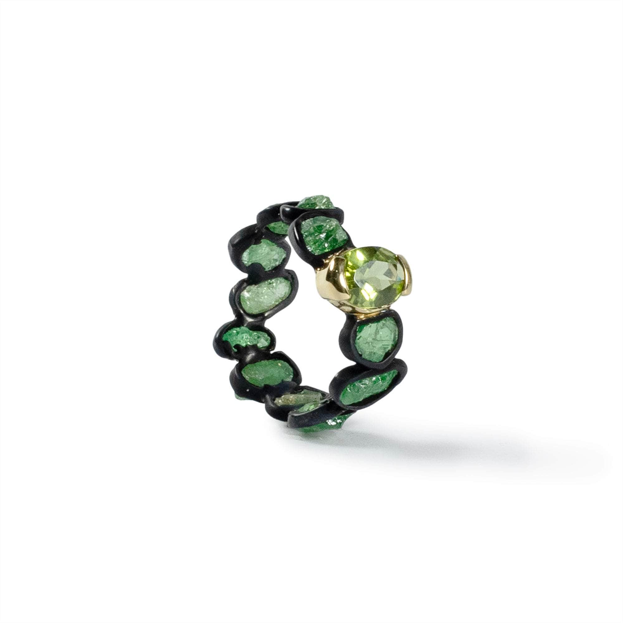 Gamta Tsavorite and Peridot Ring GERMAN KABIRSKI