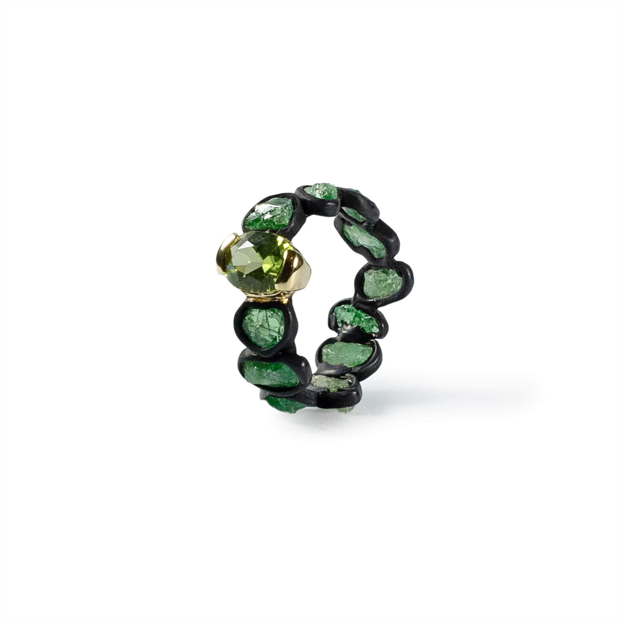 Gamta Tsavorite and Peridot Ring GERMAN KABIRSKI