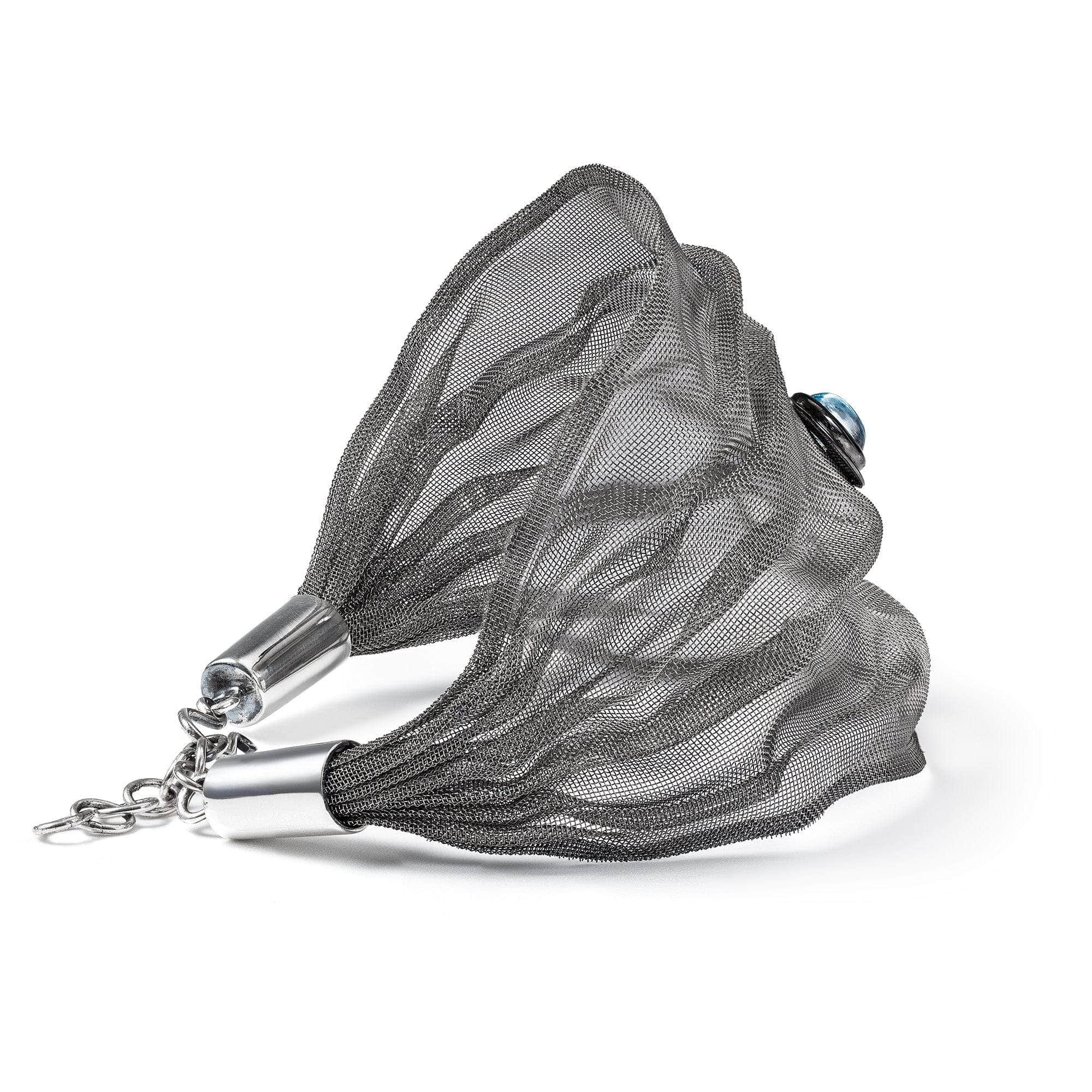 Serica Modern Mesh Bracelet with Blue Topaz