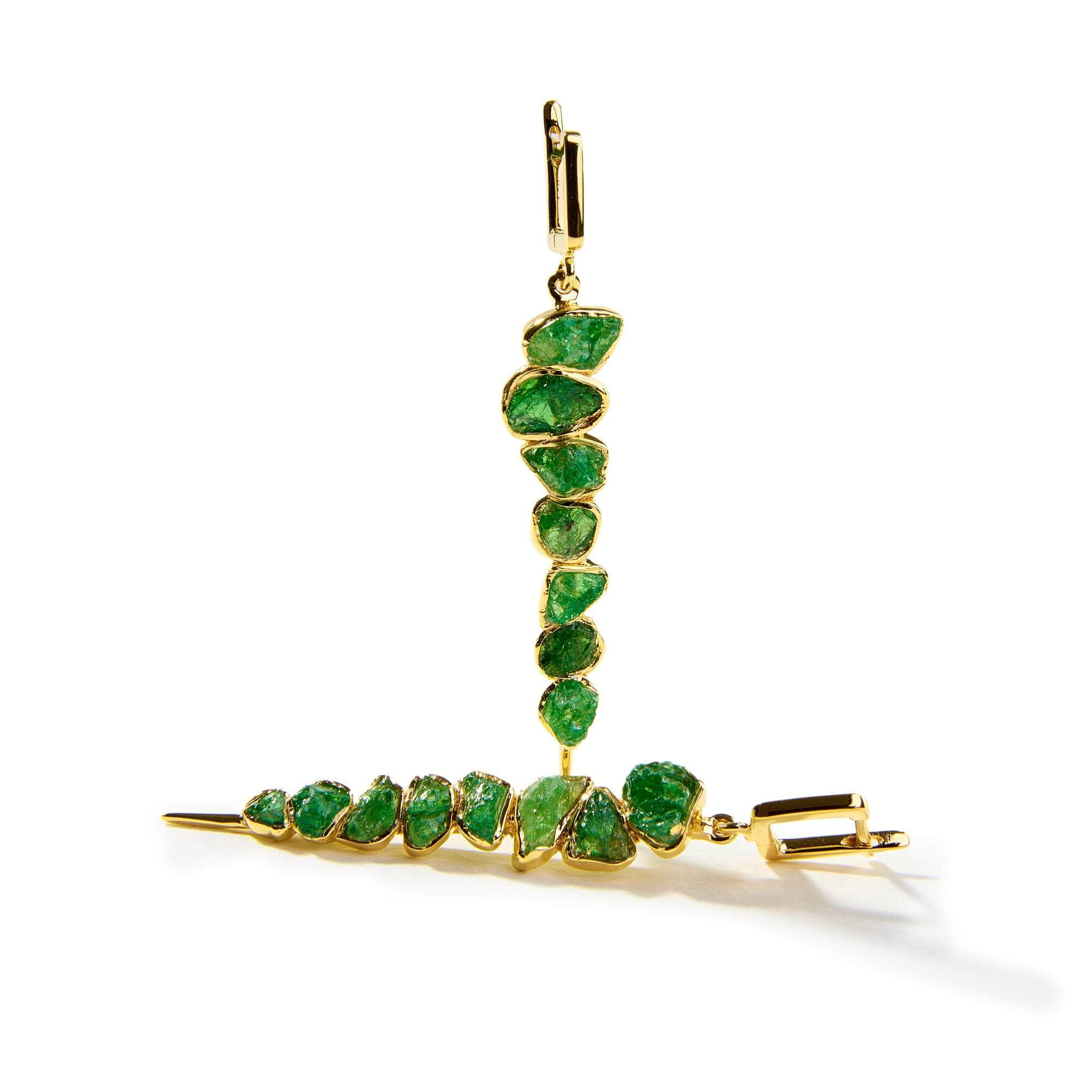 Gallica Rough Tsavorite Earrings GERMAN KABIRSKI