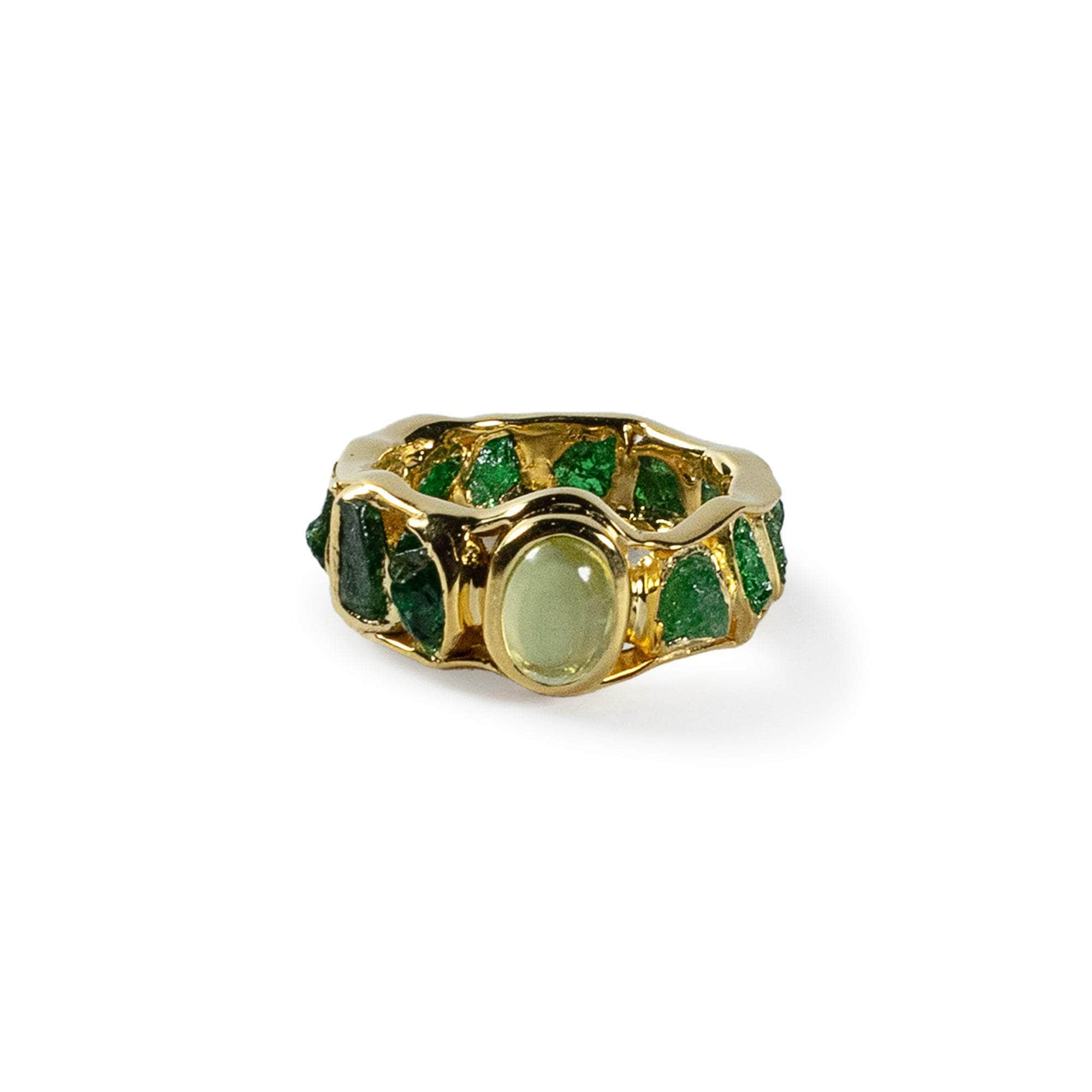 Ives Chrome Diopside and Peridot Ring GERMAN KABIRSKI