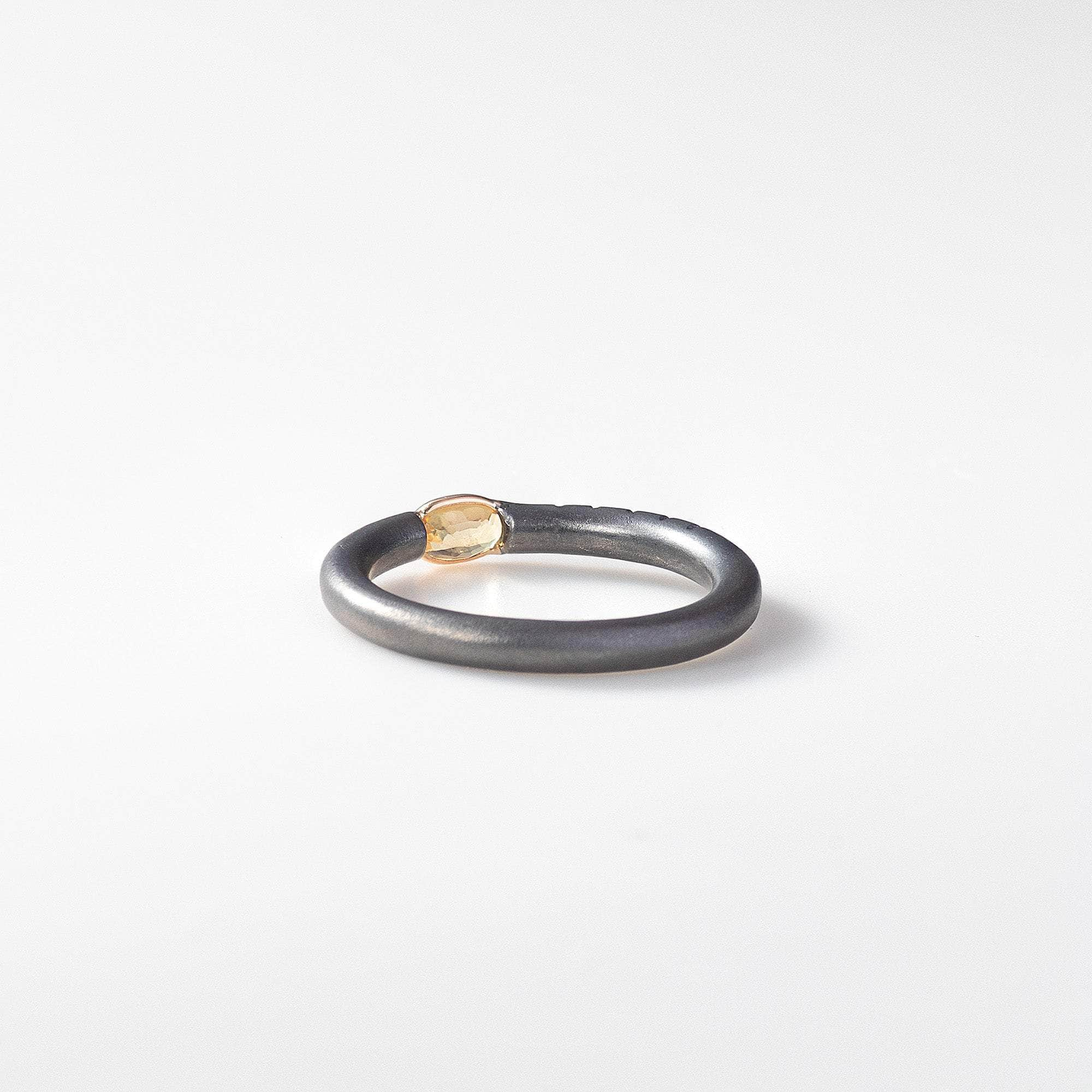 Juna Orange Sapphire Ring (Black Rhodium) GERMAN KABIRSKI