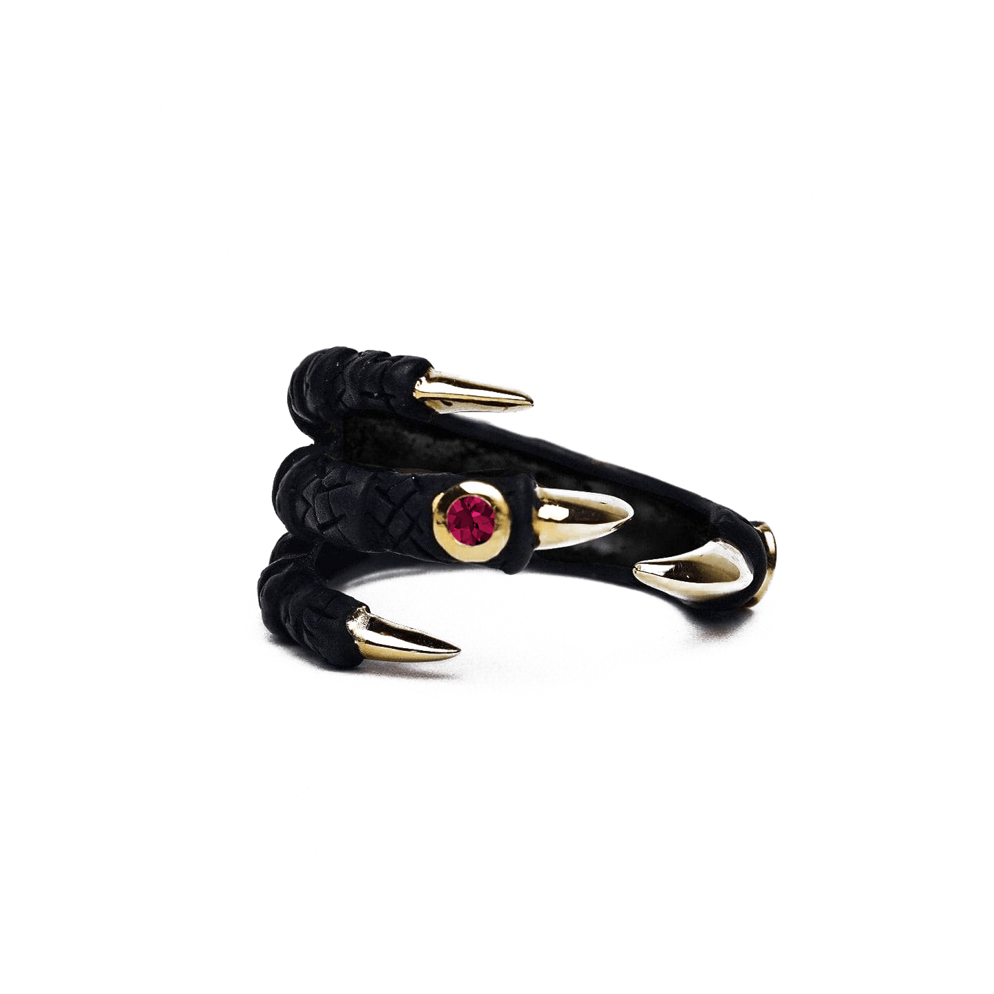 Paradisa Ring Personalized in Your Choice of Gemstone and Plating: Ruby, Sapphire, Peridot, Amethyst, Blue Topaz, Rhodolite, Black Anthracite, Gold