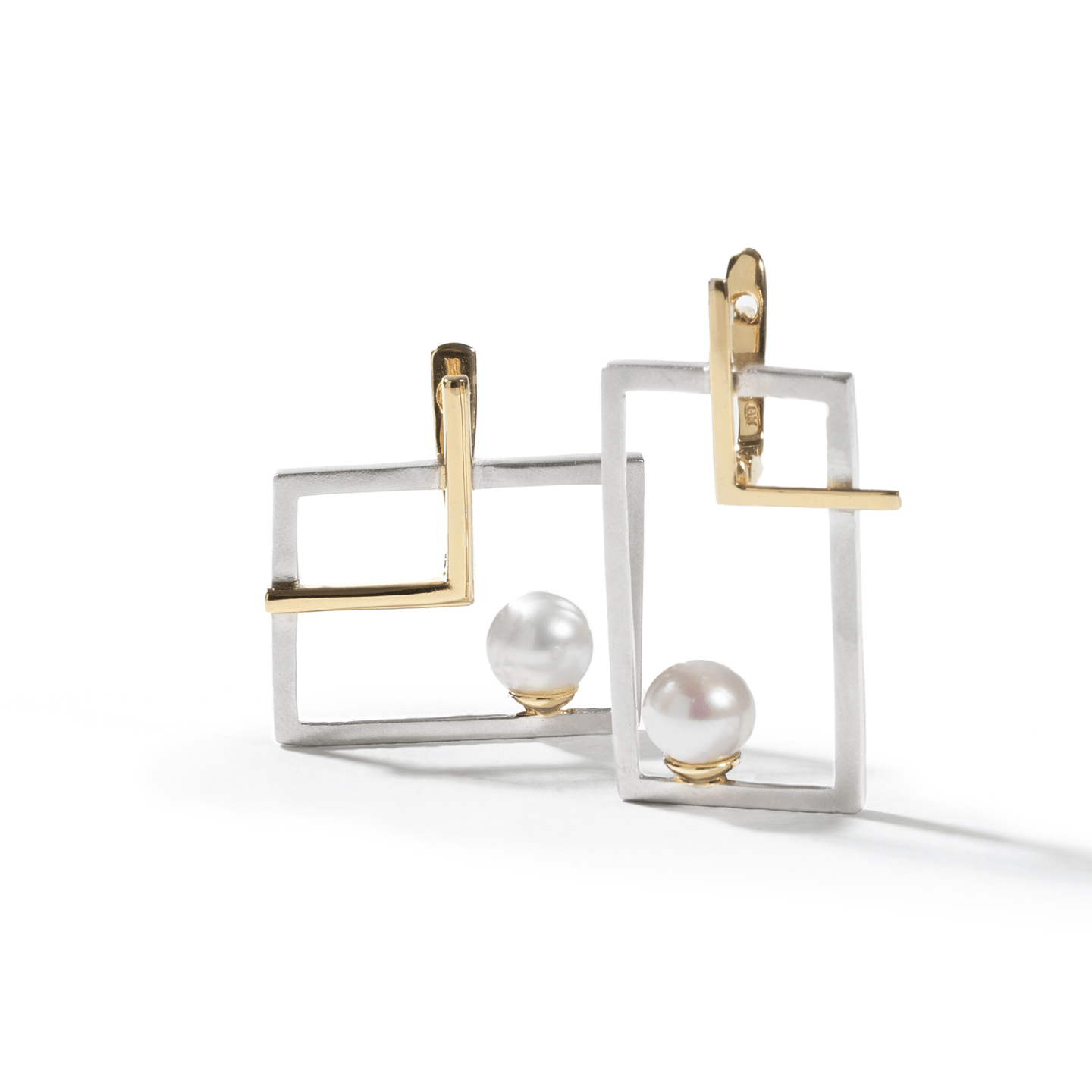 Tangu Cultured Pearl Earrings Personalized & Co-Designed with Custom Options: Black Pearl, White Pearl, White or Black Rhodium, Gold