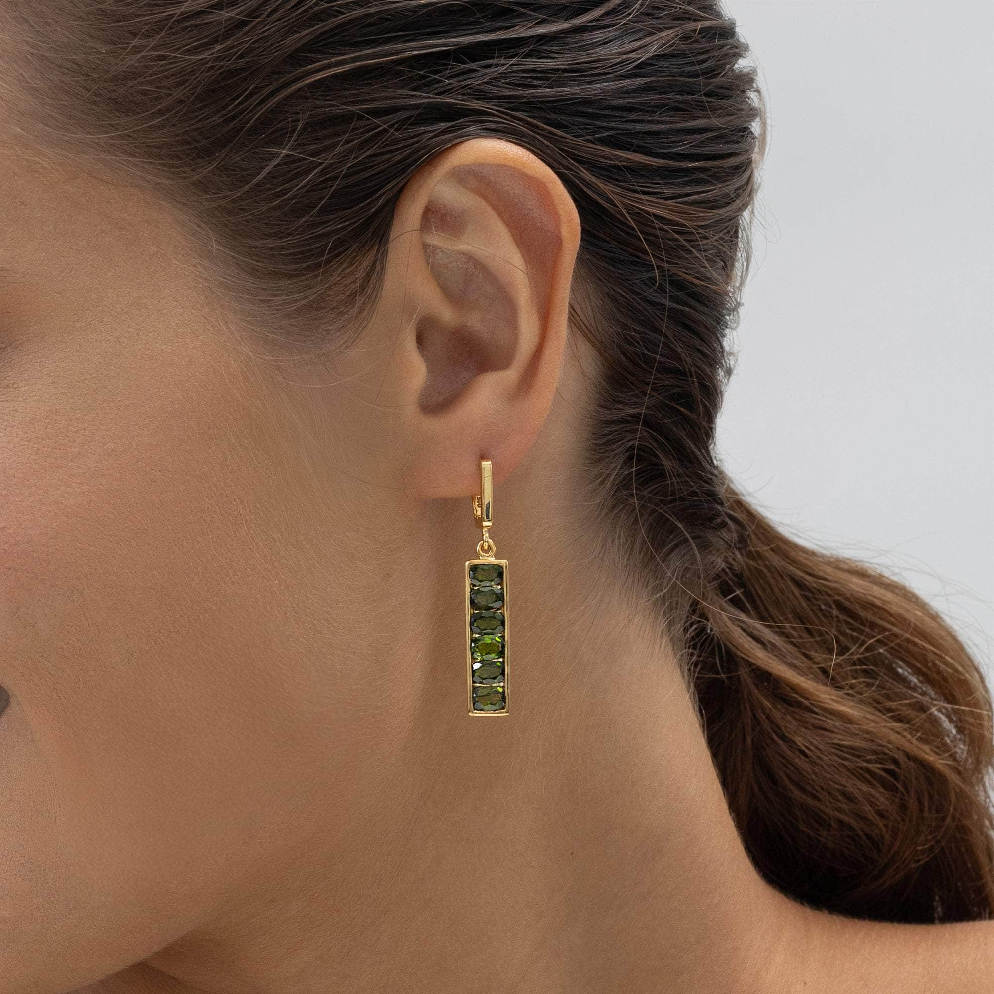 Zivie Chrome Diopside Earrings GERMAN KABIRSKI