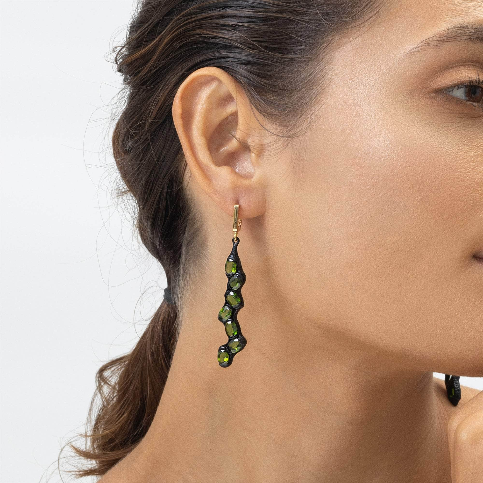 Haydn Chrome Diopside Earrings GERMAN KABIRSKI