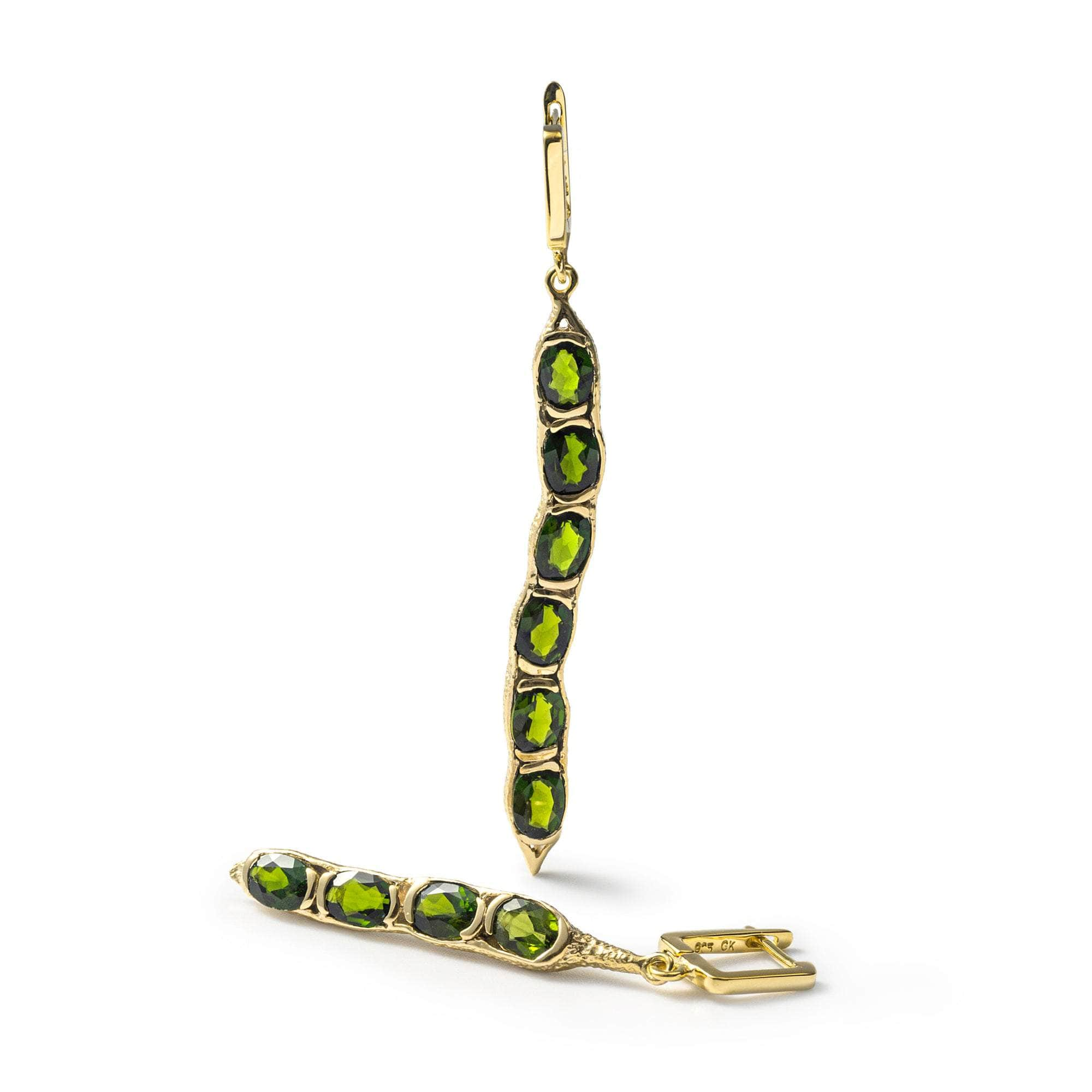 Vejas Chrome Diopside Earrings GERMAN KABIRSKI