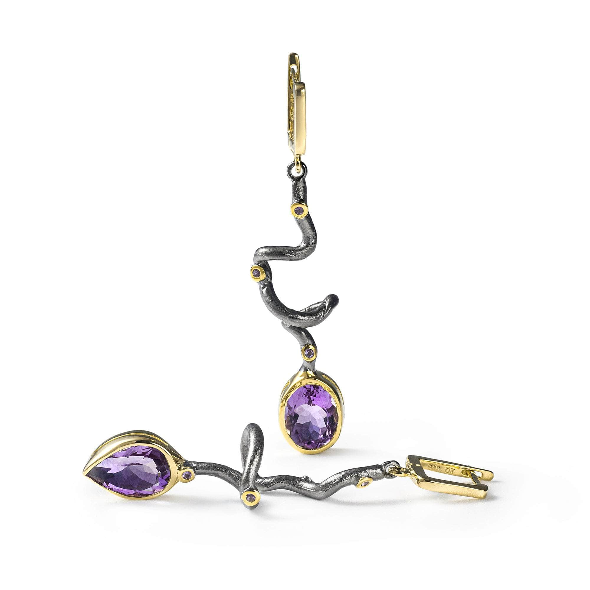 Unku Amethyst Earrings GERMAN KABIRSKI