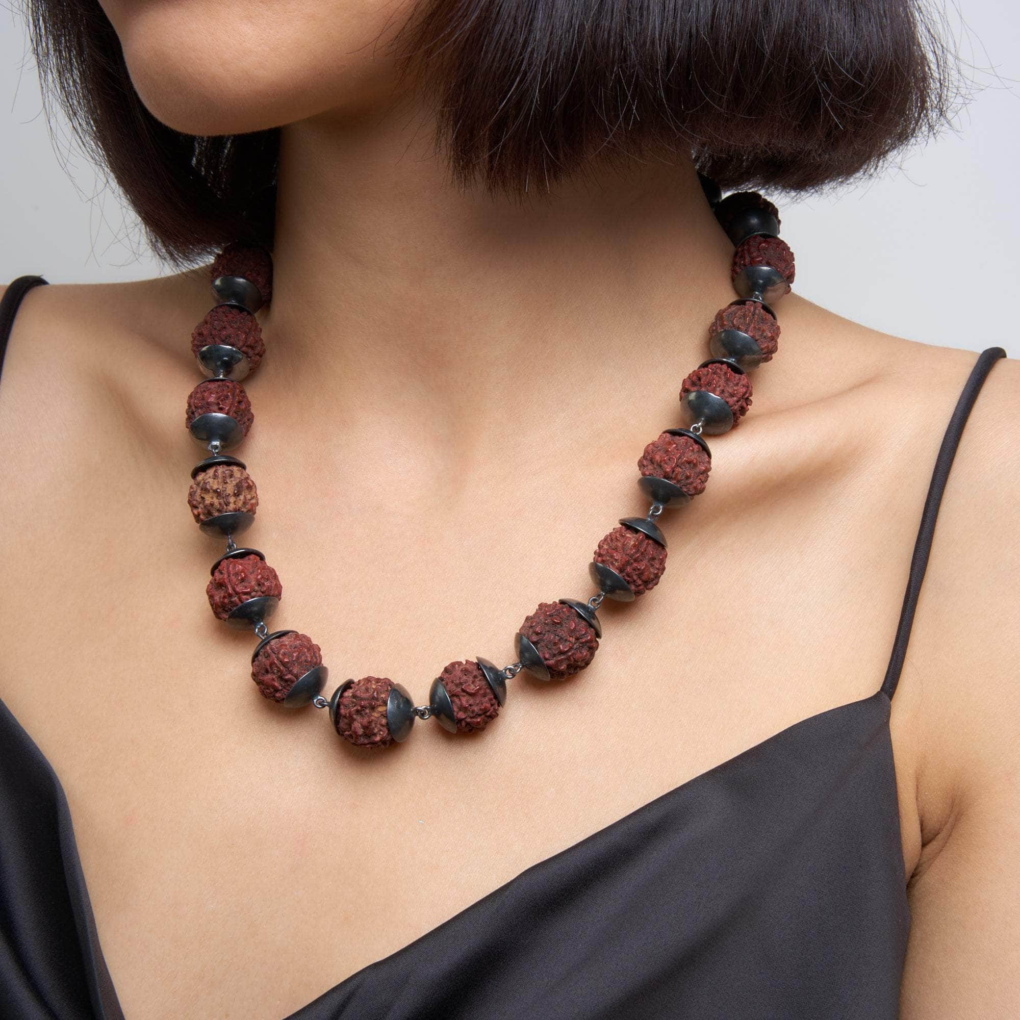 Epis Rudraksha Beads Necklace GERMAN KABIRSKI