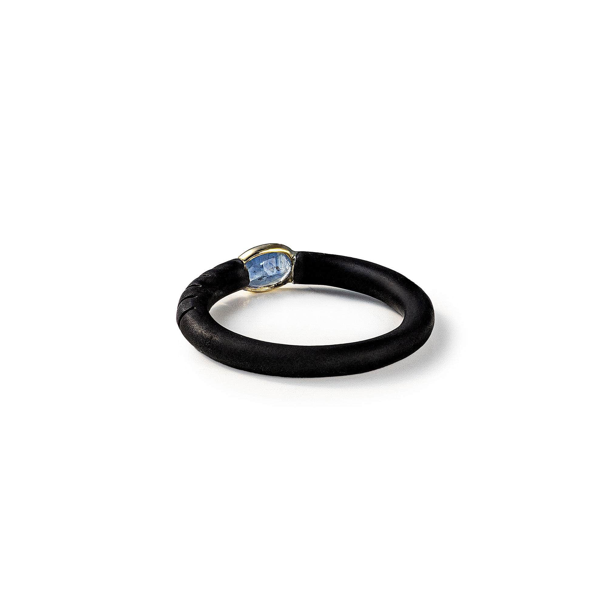 Kleo Blue Sapphire Ring (Black Anthracite) GERMAN KABIRSKI