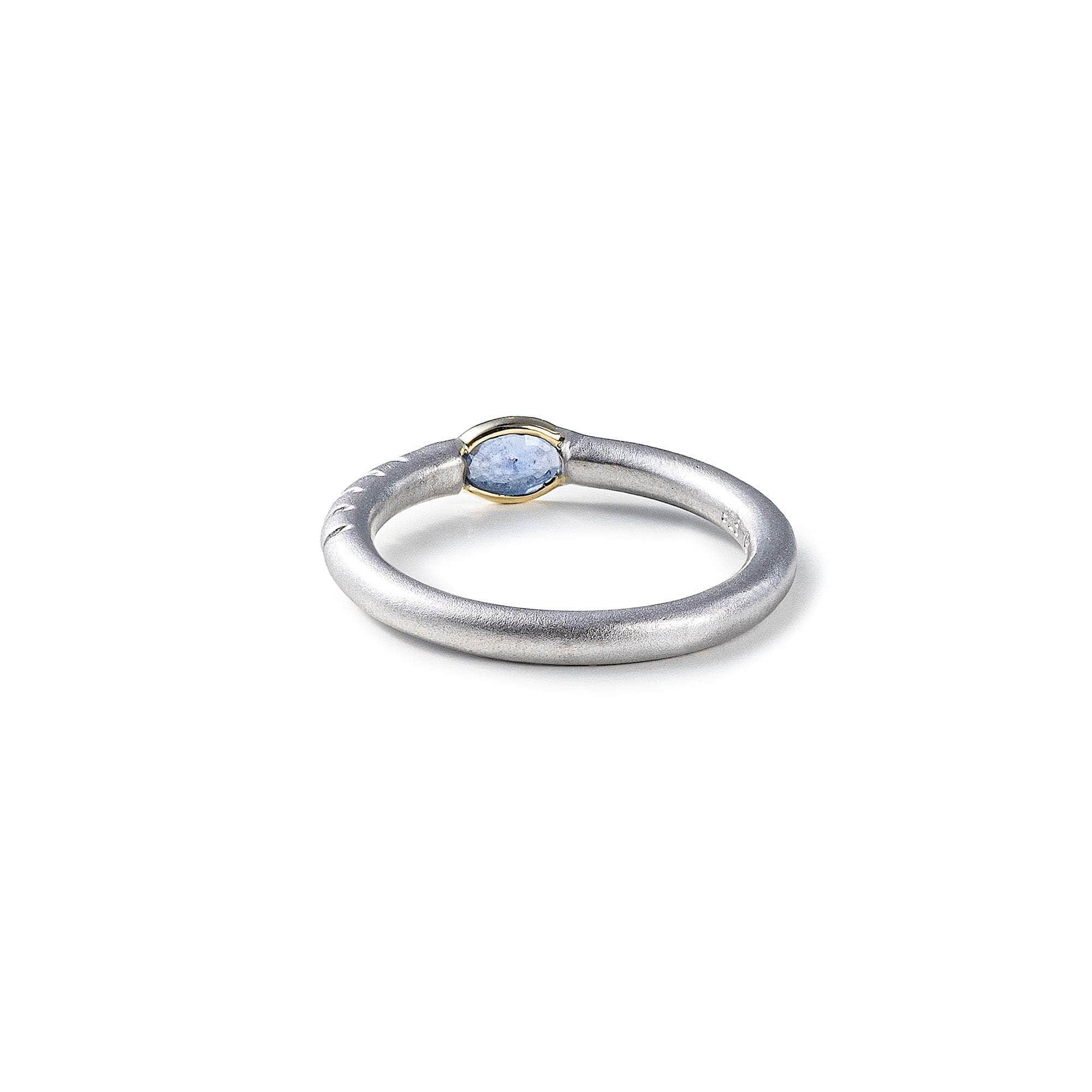 Kleo Blue Sapphire Ring (White Rhodium) GERMAN KABIRSKI