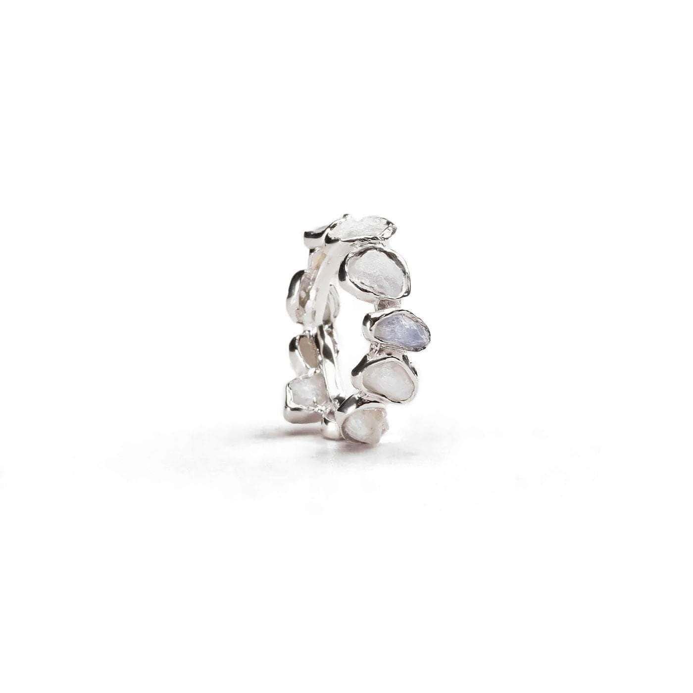 Livia White Sapphire Ring (White Rhodium) GERMAN KABIRSKI