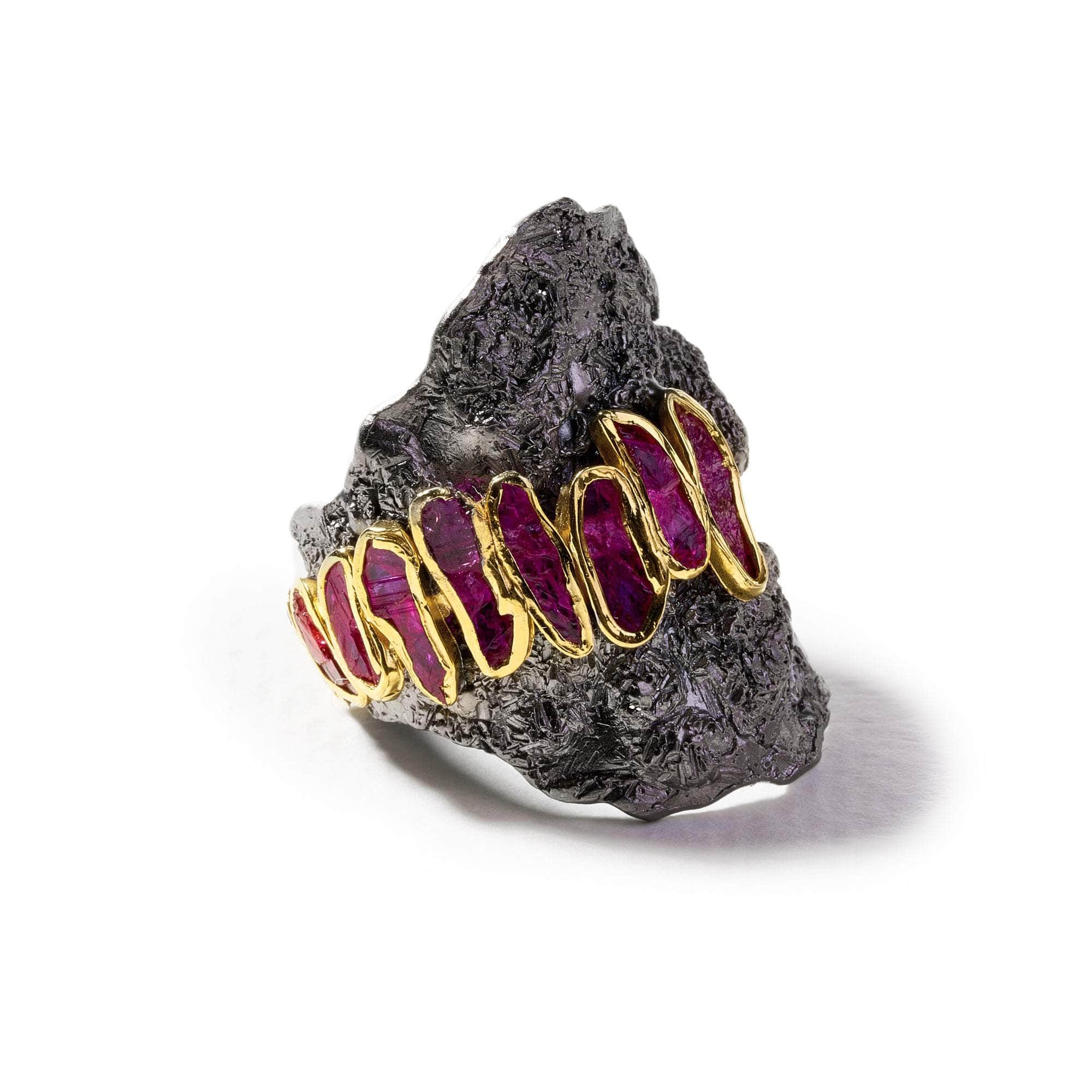 Ludde Rough Ruby Ring GERMAN KABIRSKI