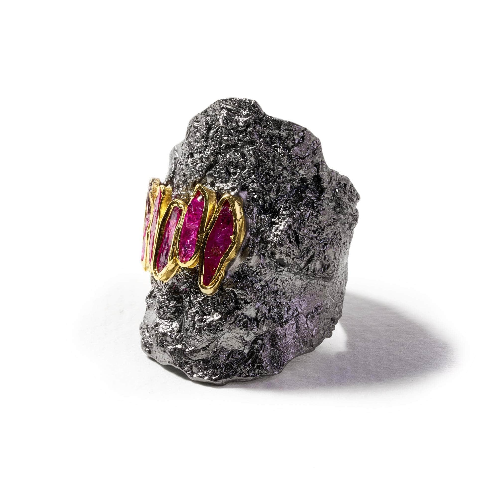 Ludde Rough Ruby Ring GERMAN KABIRSKI