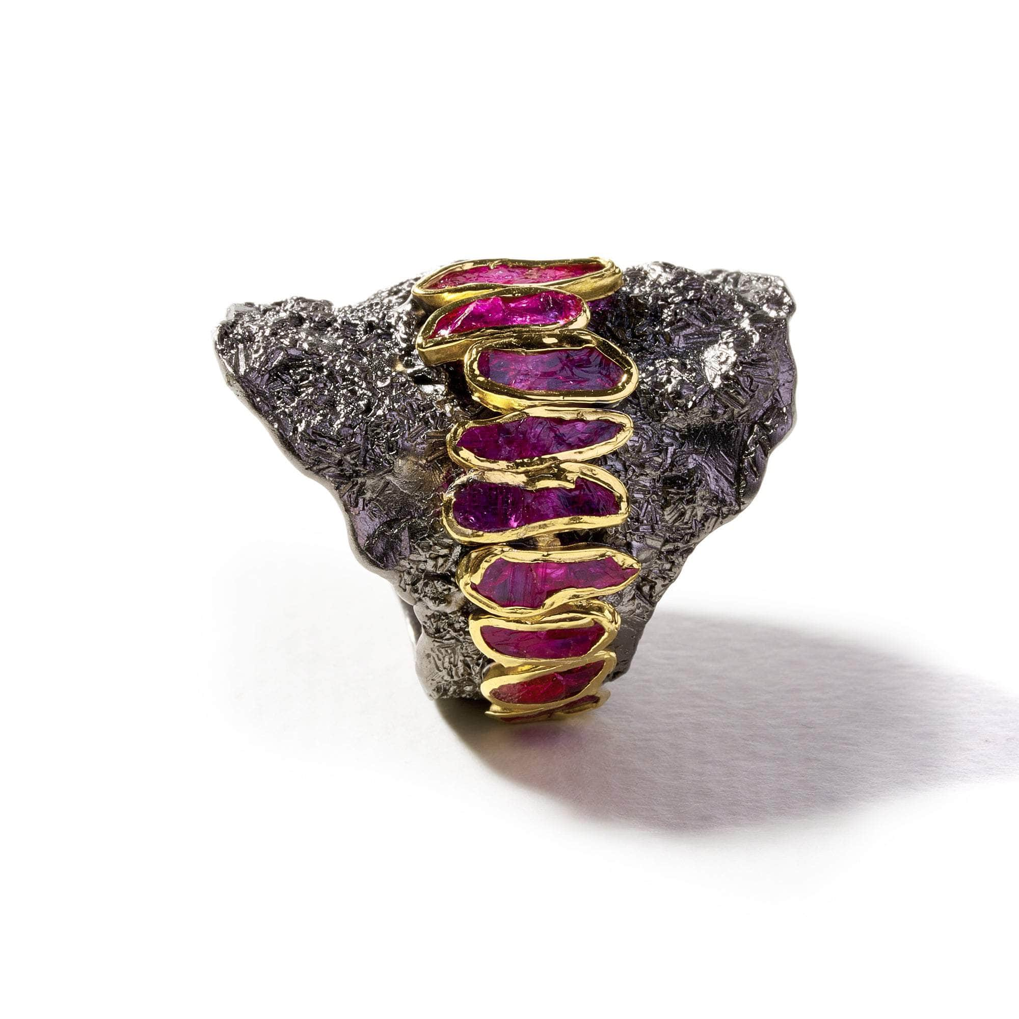 Ludde Rough Ruby Ring GERMAN KABIRSKI