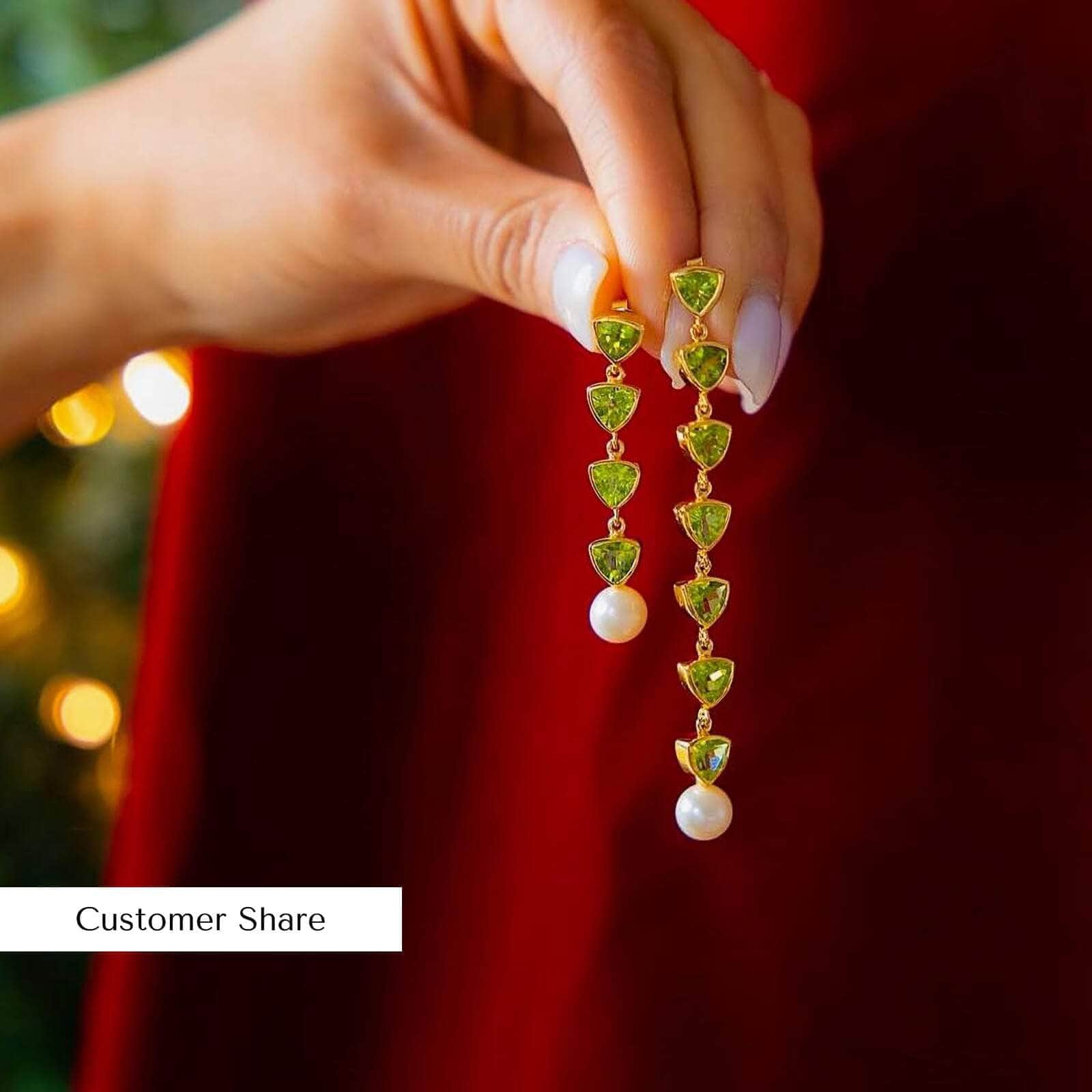 Mikko Asymmetric Earrings Personalized & Co-Designed with Custom Options: Blue Topaz, Amethyst, Rhodolite, Peridot, Garnet, White or Black Rhodium, Gold