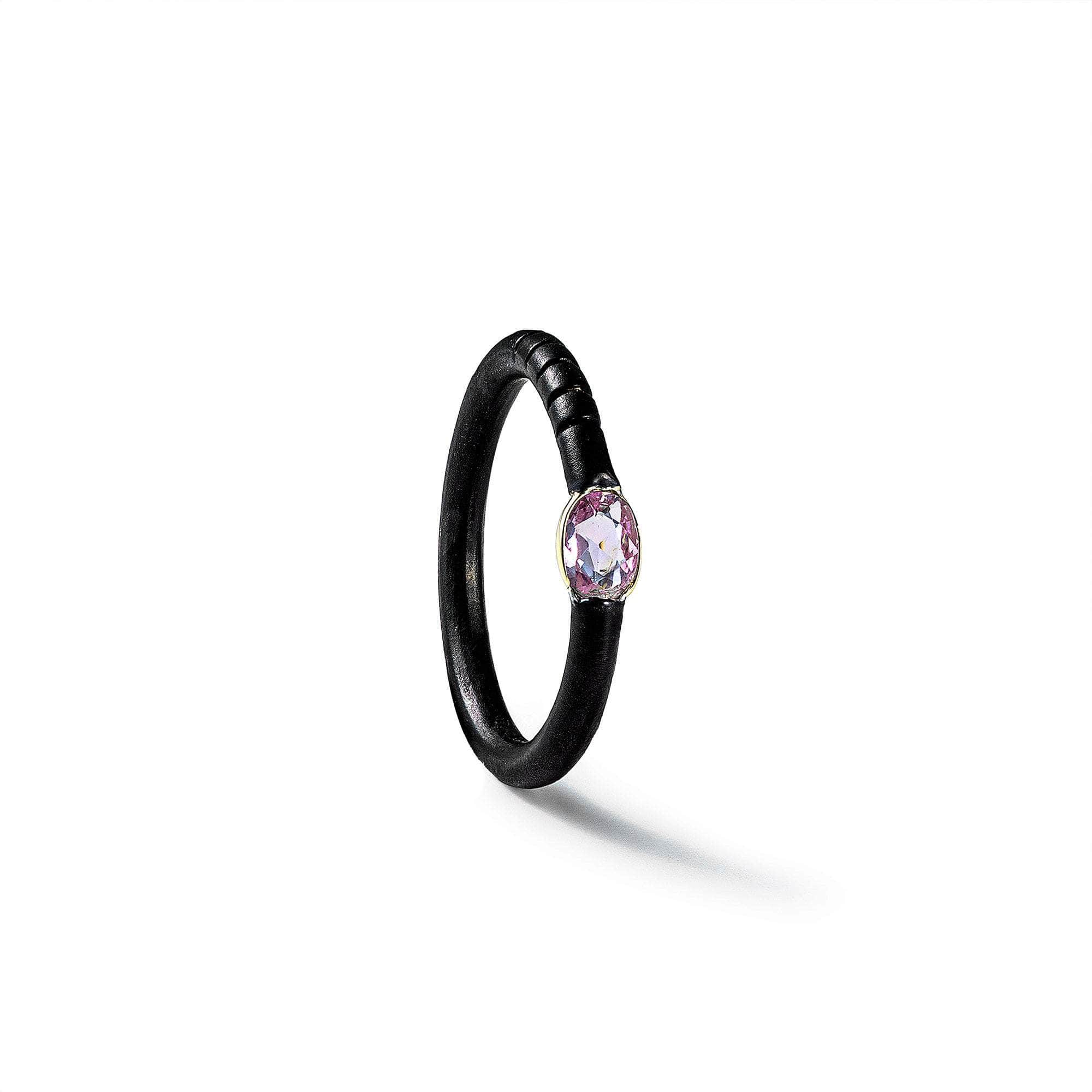 Musa Pink Sapphire Ring (Anthracite) GERMAN KABIRSKI