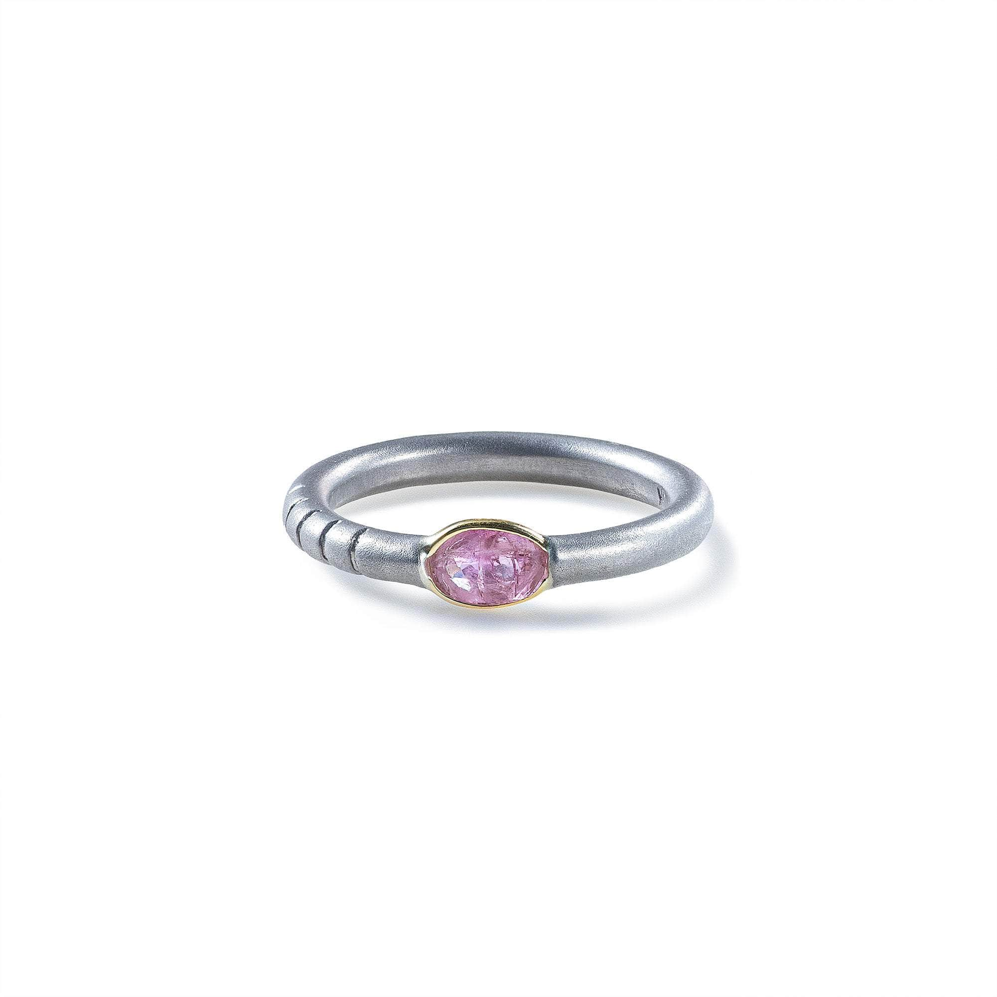 Musa Pink Sapphire Ring (White Rhodium) GERMAN KABIRSKI