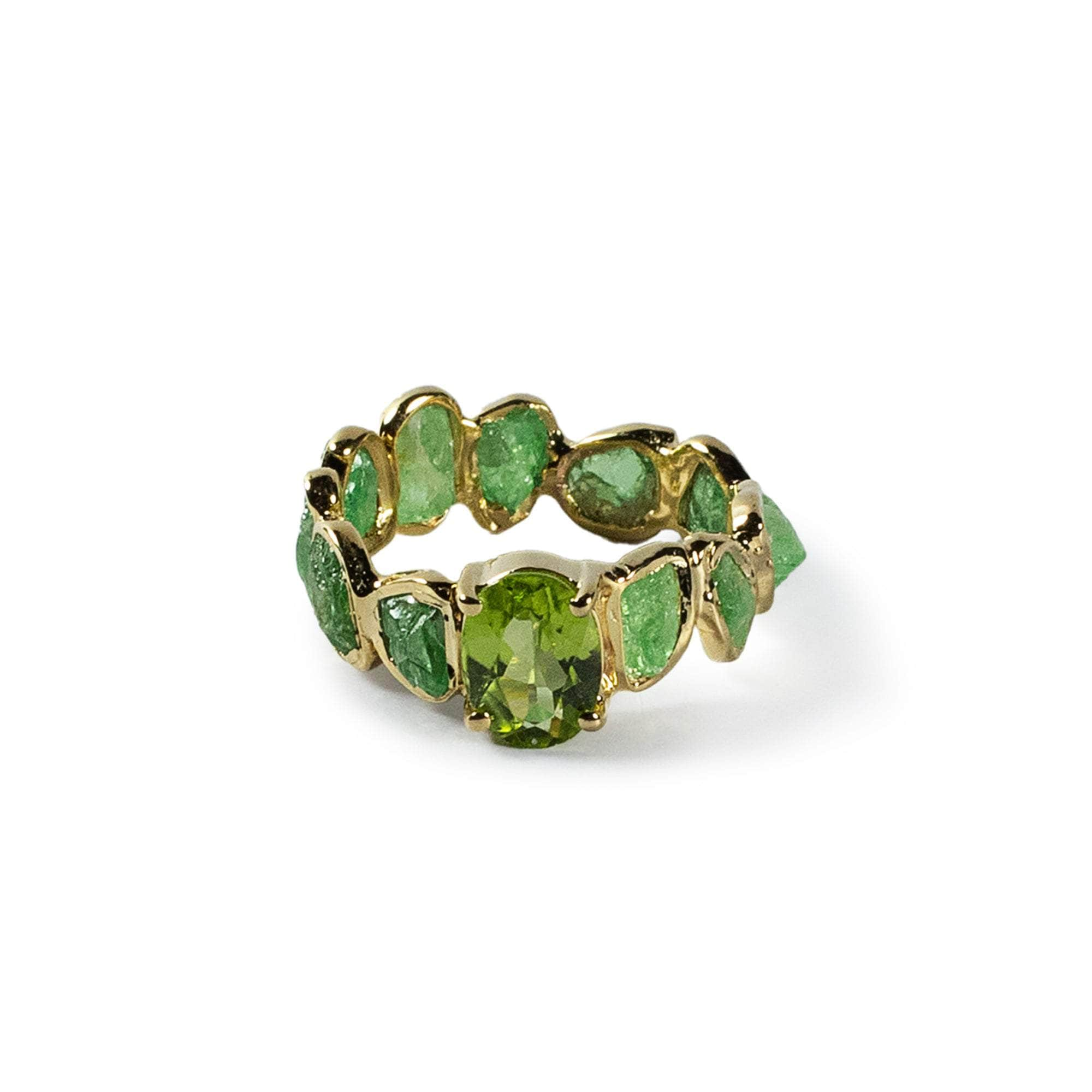 Narai Tsavorite and Peridot Ring GERMAN KABIRSKI