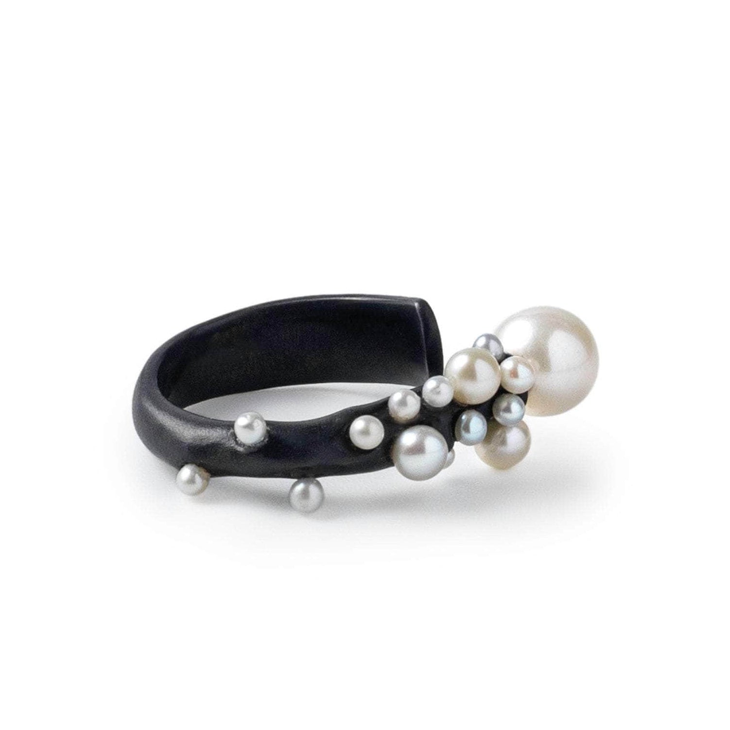 Nerida White Micro Pearl Ring GERMAN KABIRSKI