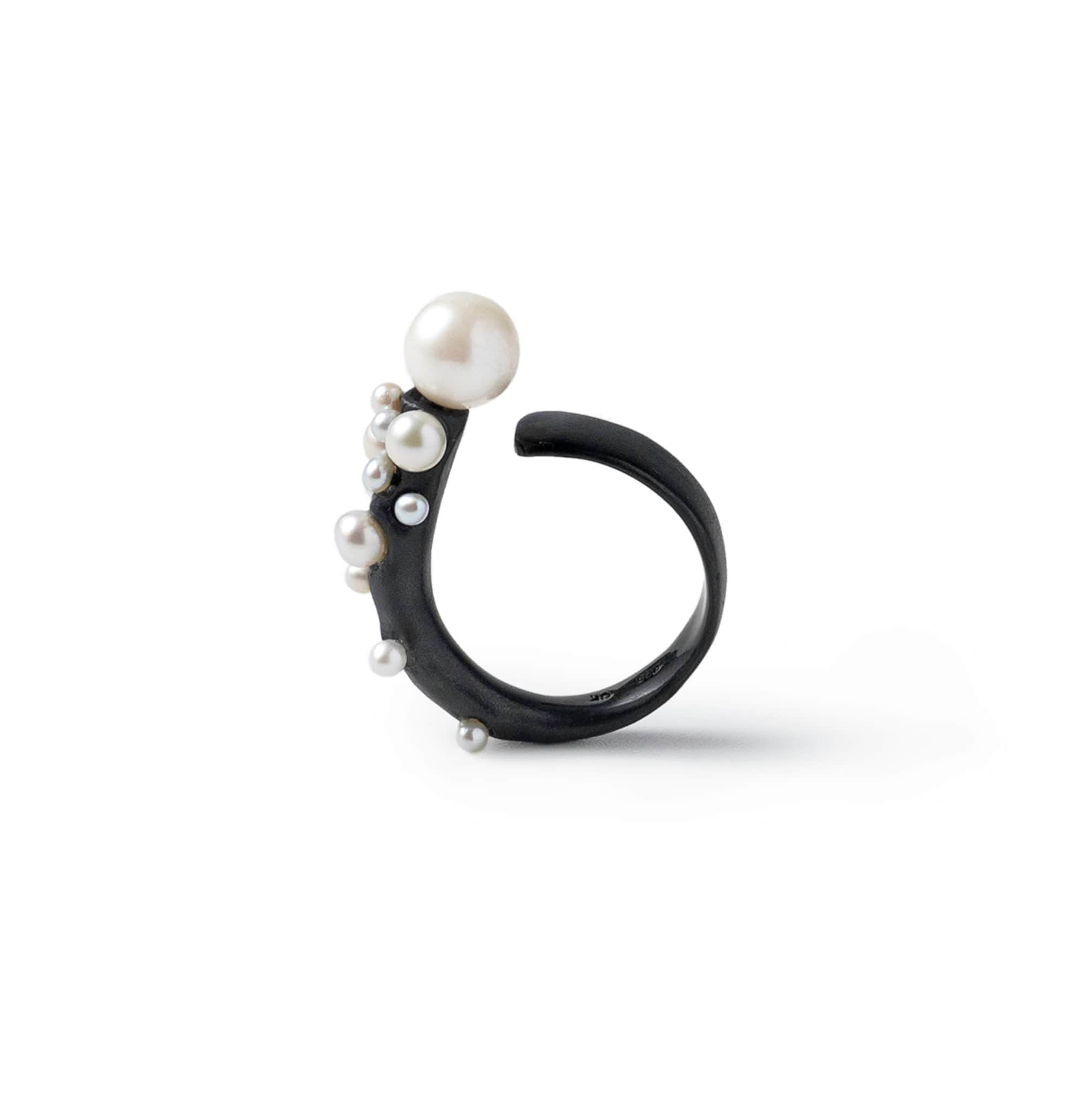 Nerida White Micro Pearl Ring GERMAN KABIRSKI