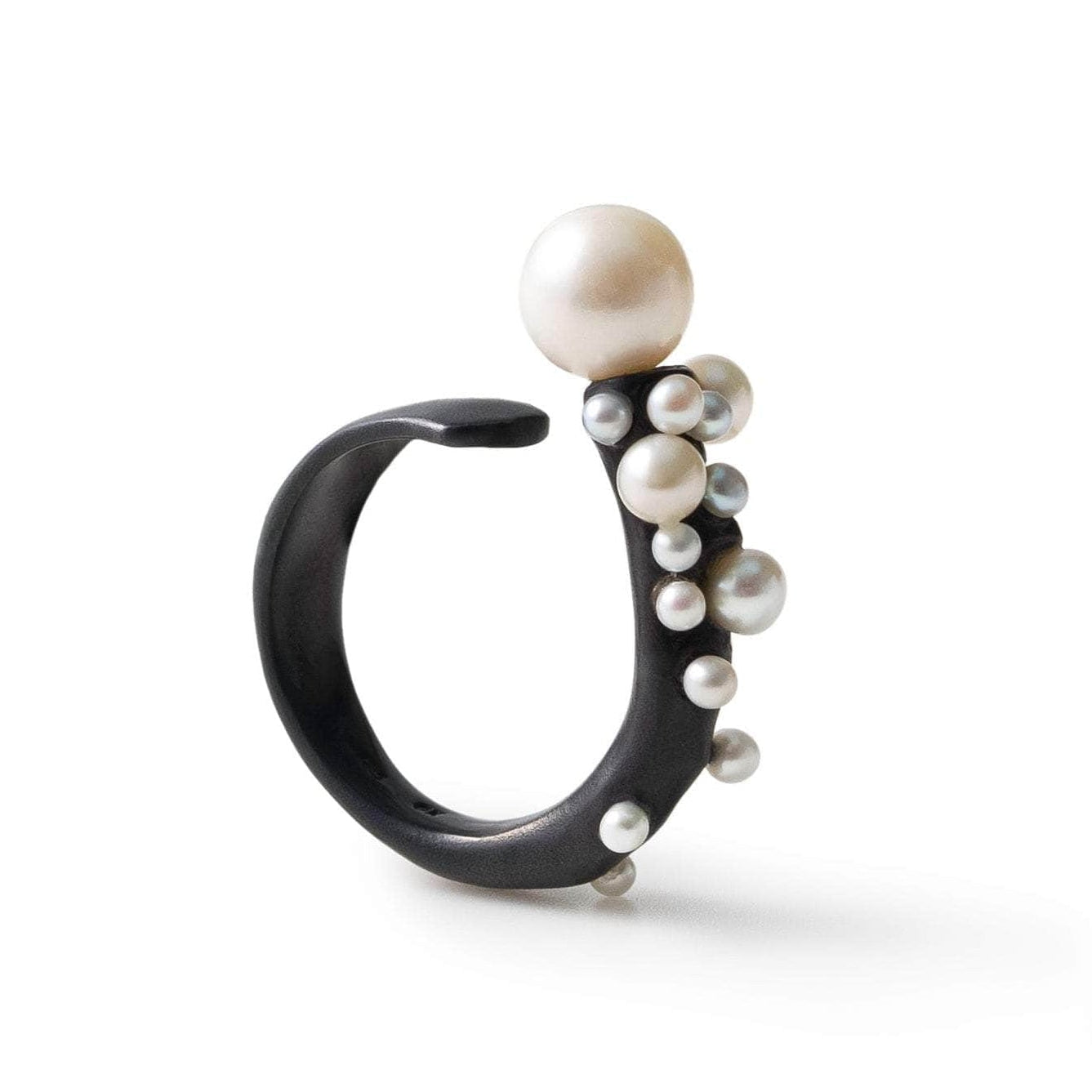 Nerida White Micro Pearl Ring GERMAN KABIRSKI