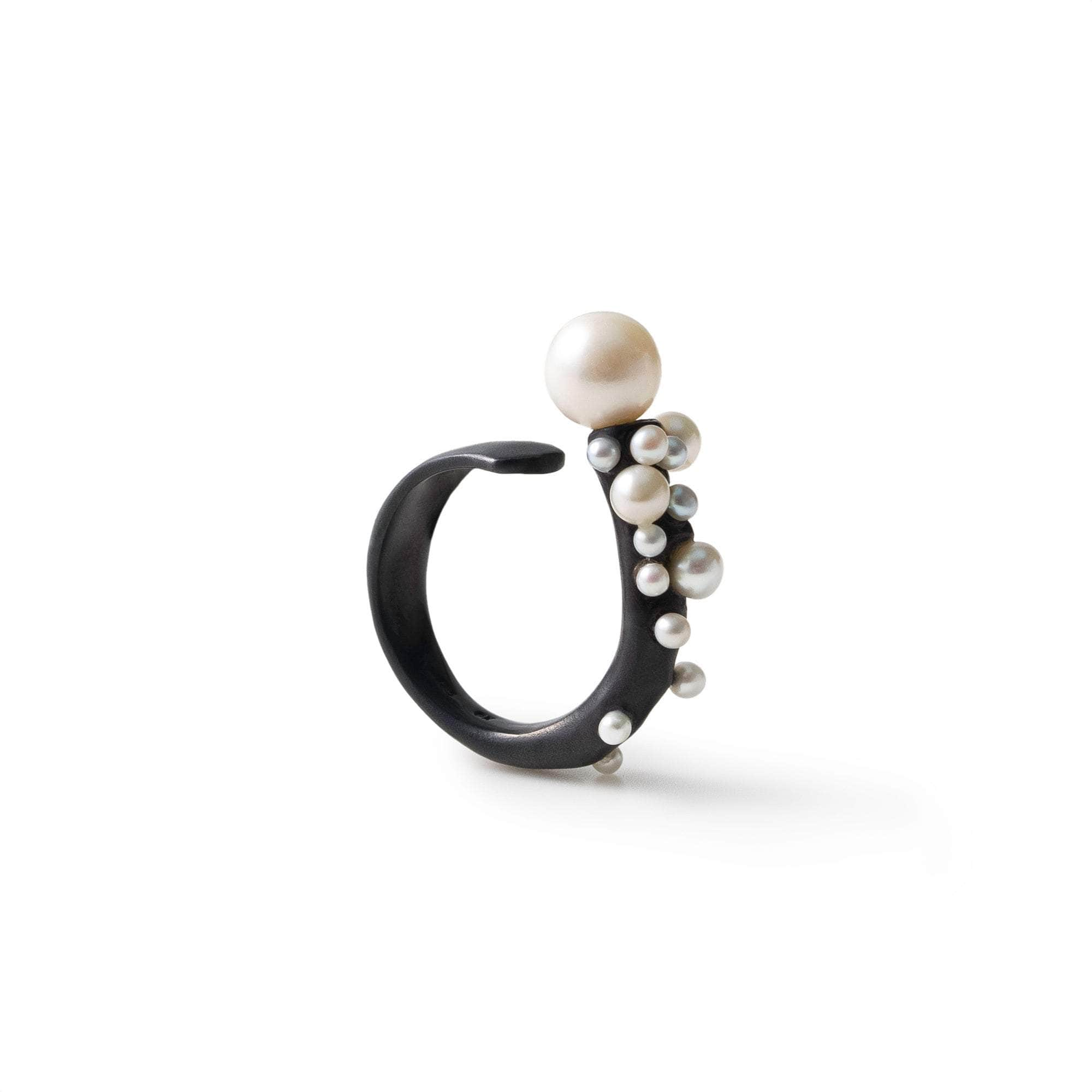 Nerida White Micro Pearl Ring GERMAN KABIRSKI