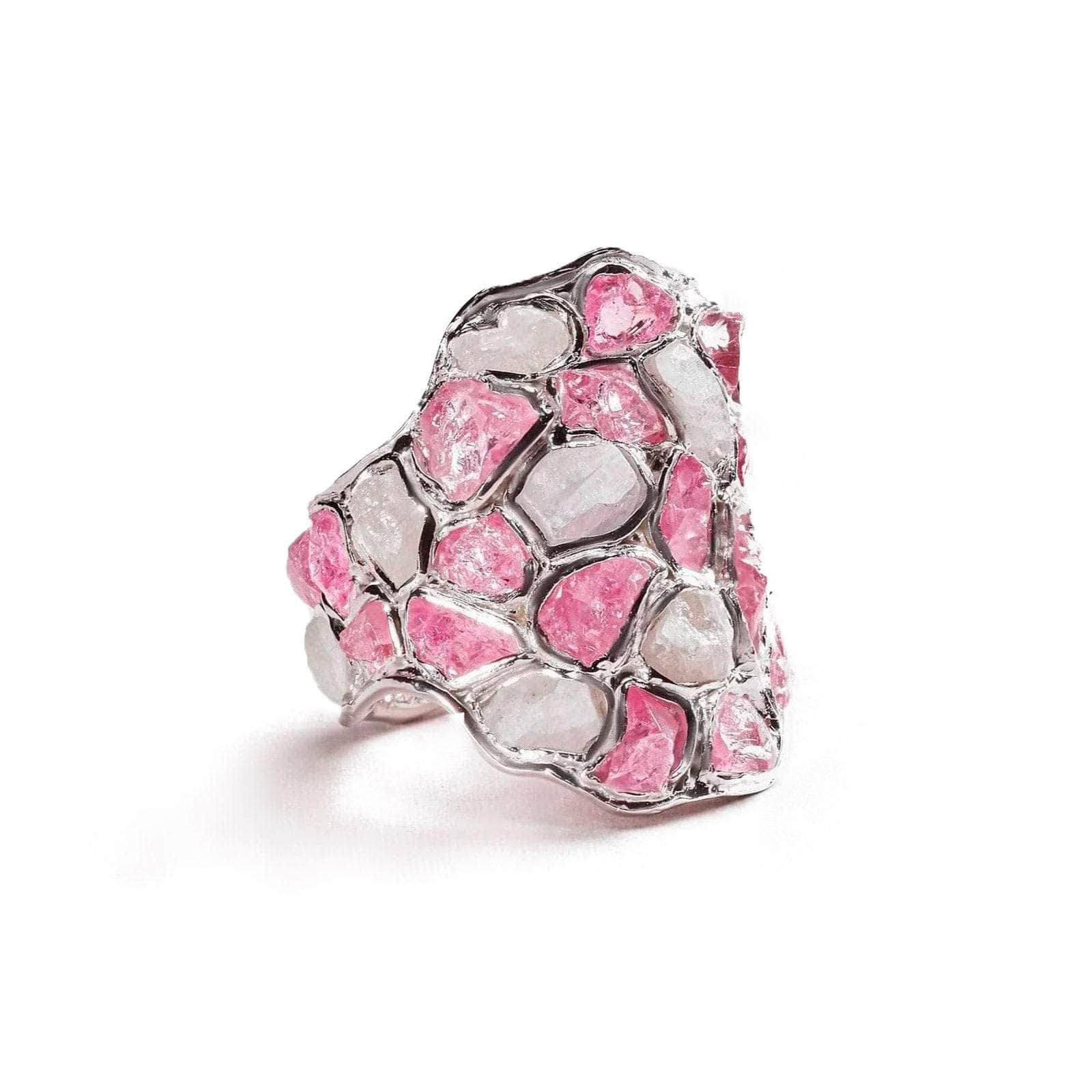 Nerissa White and Pink Sapphire Ring GERMAN KABIRSKI