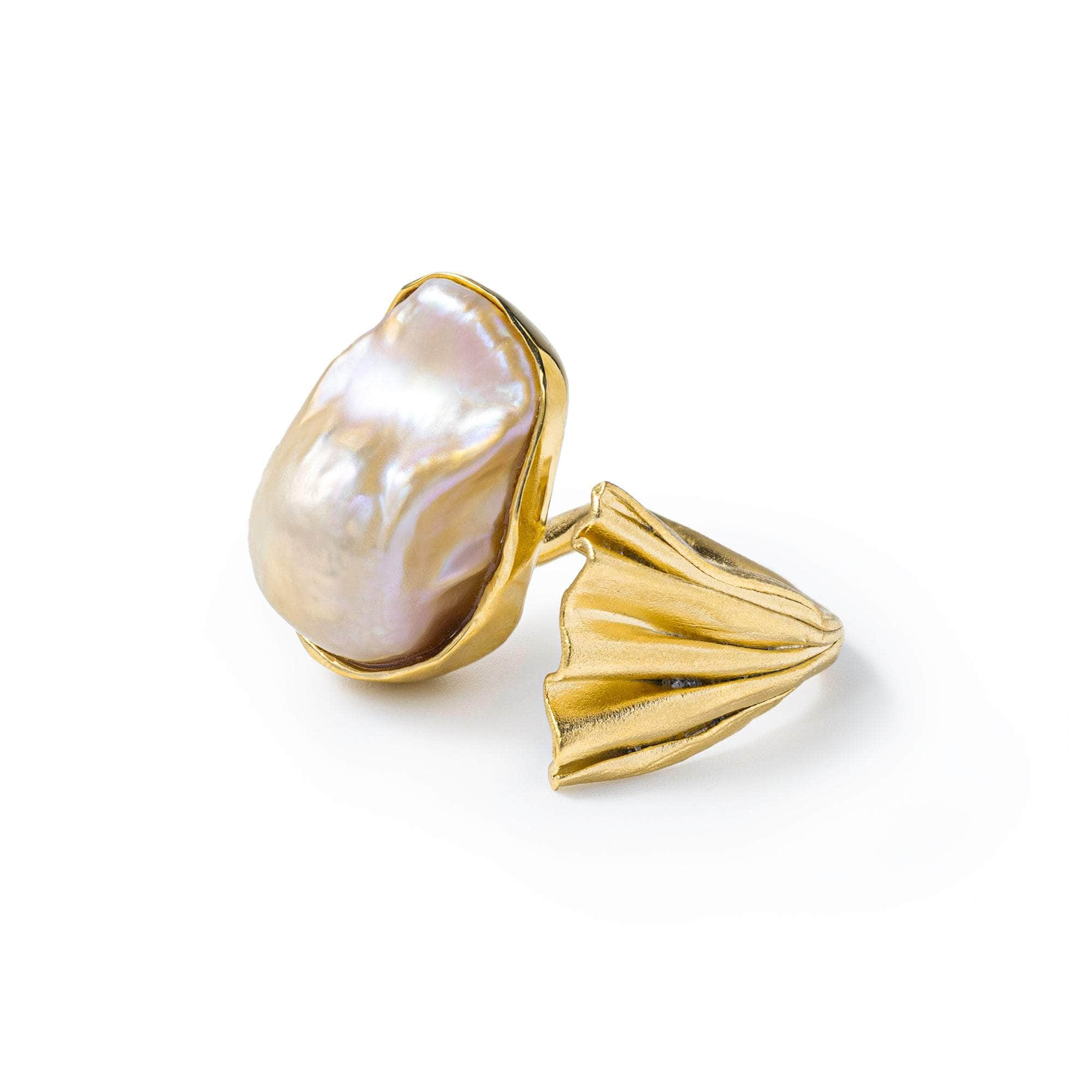 Niamh Baroque Pearl Ring (Gold 18K) GERMAN KABIRSKI