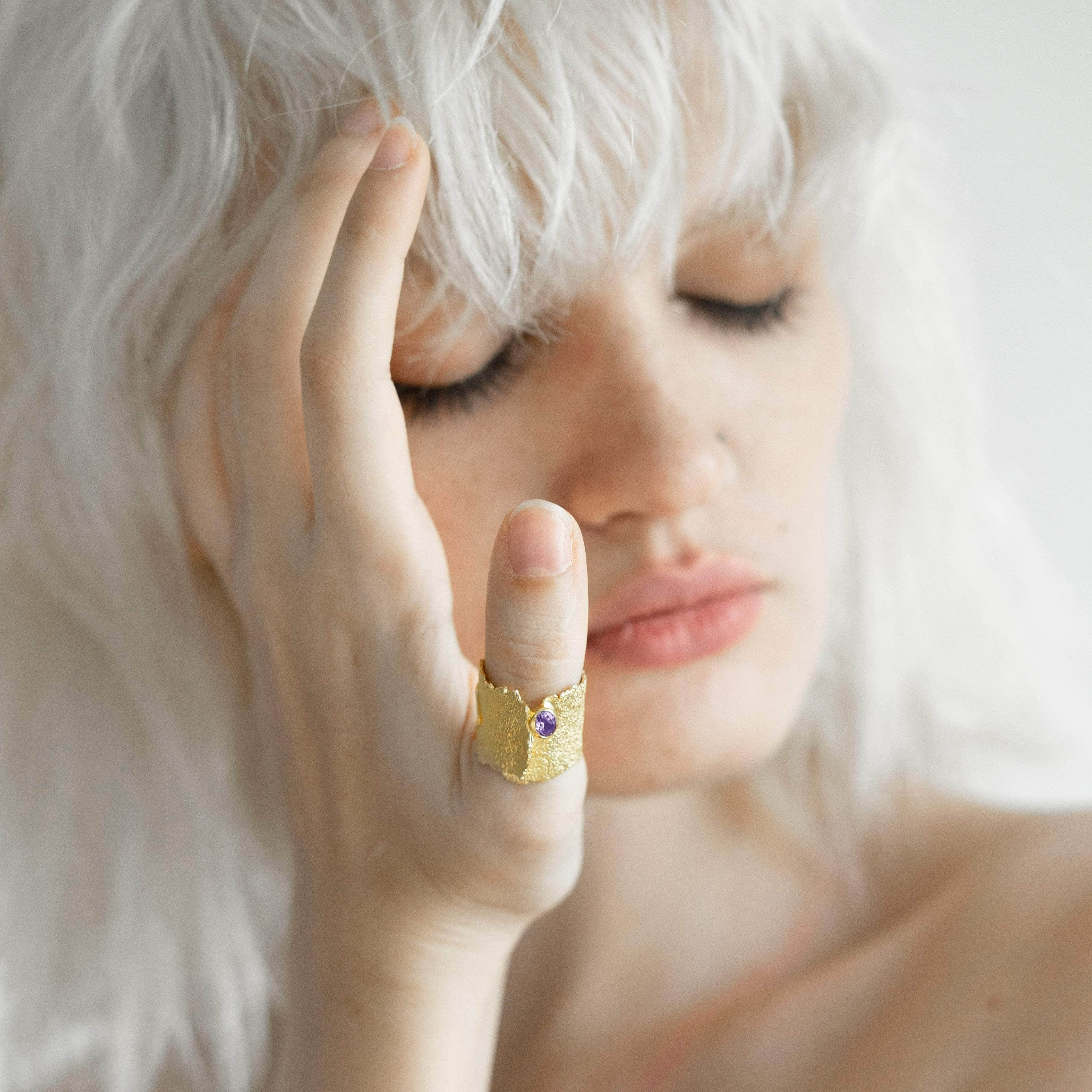 Otthild Amethyst Ring GERMAN KABIRSKI