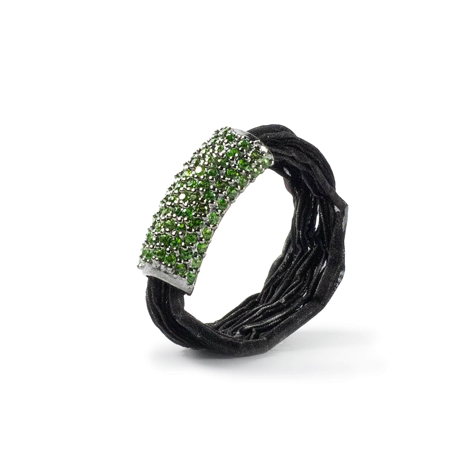 Ponture Tsavorite Ring (Black Ruthenium, Black Anthracite) GERMAN KABIRSKI