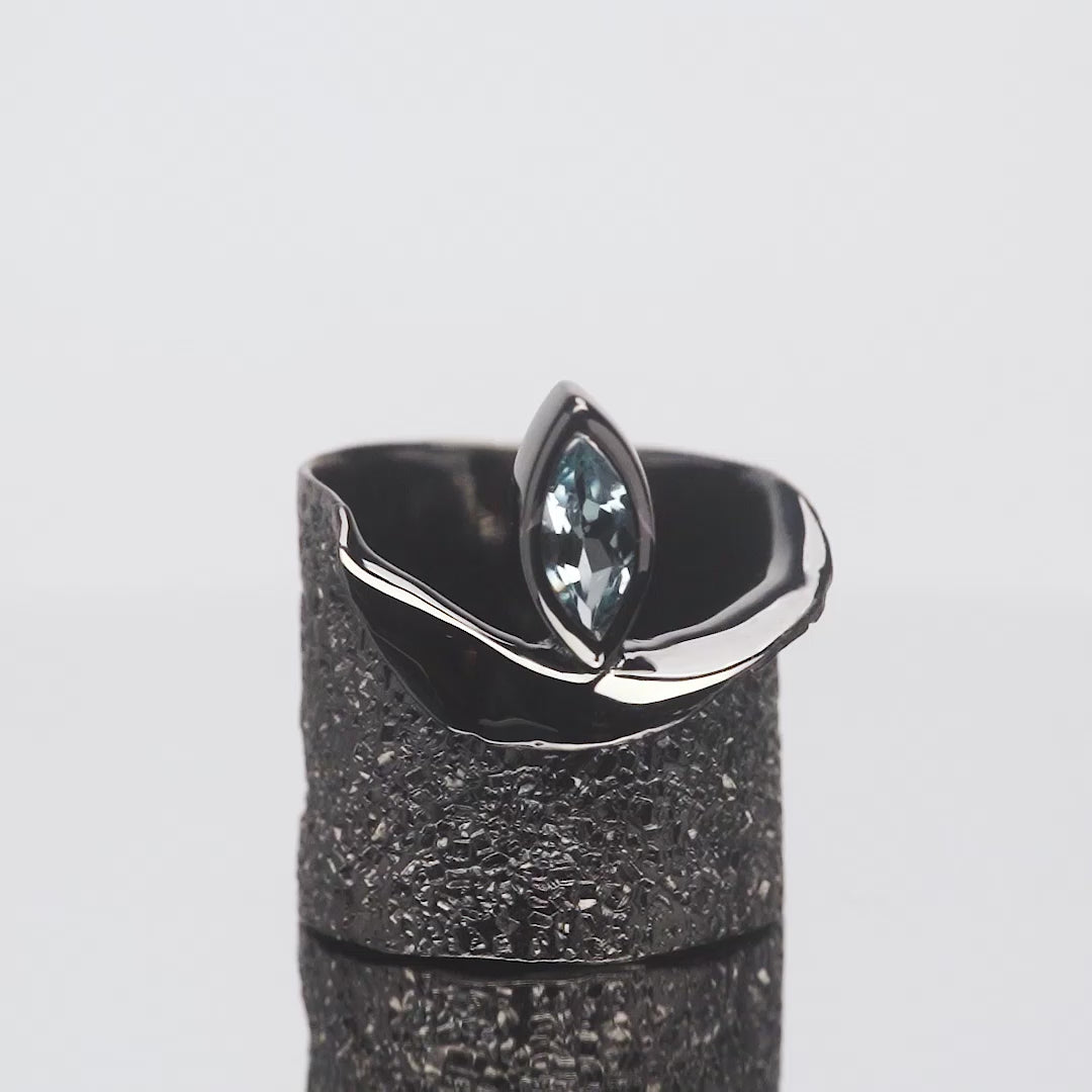 Eartha Blue Topaz Ring