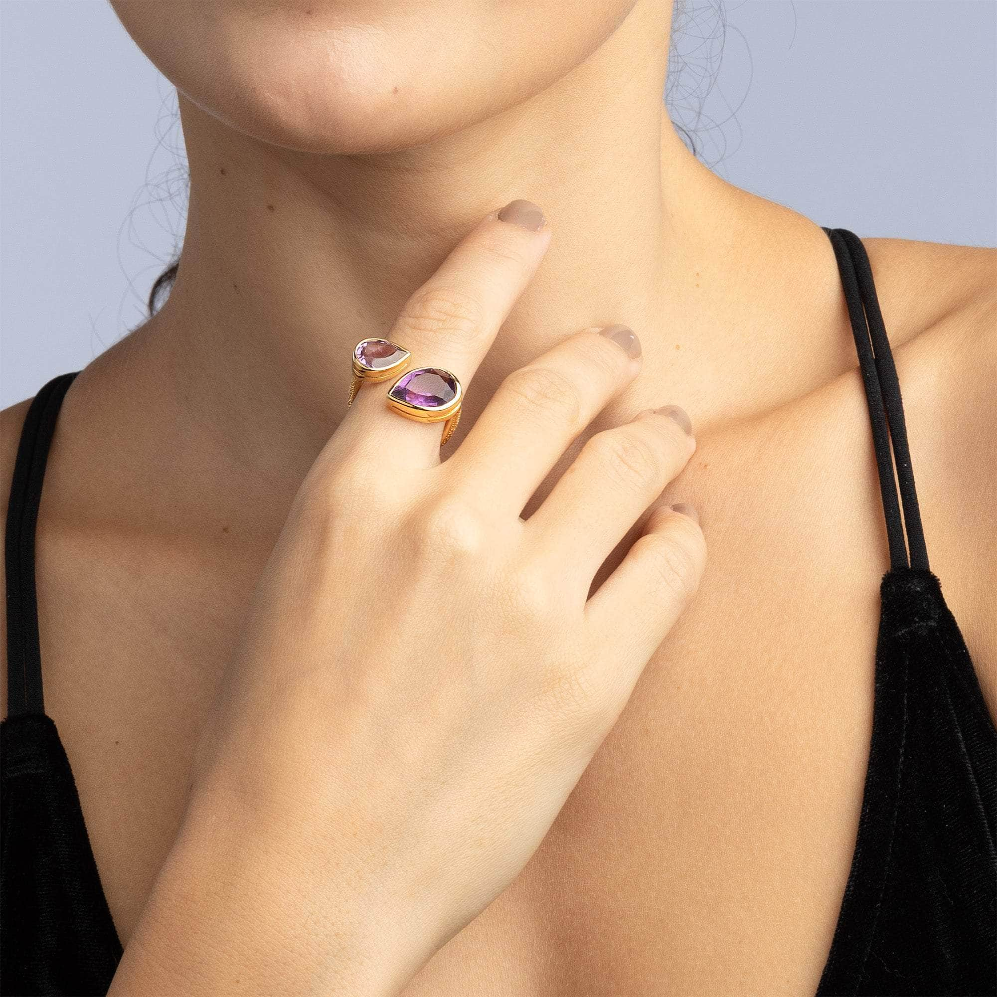 Tantra Amethyst Ring GERMAN KABIRSKI