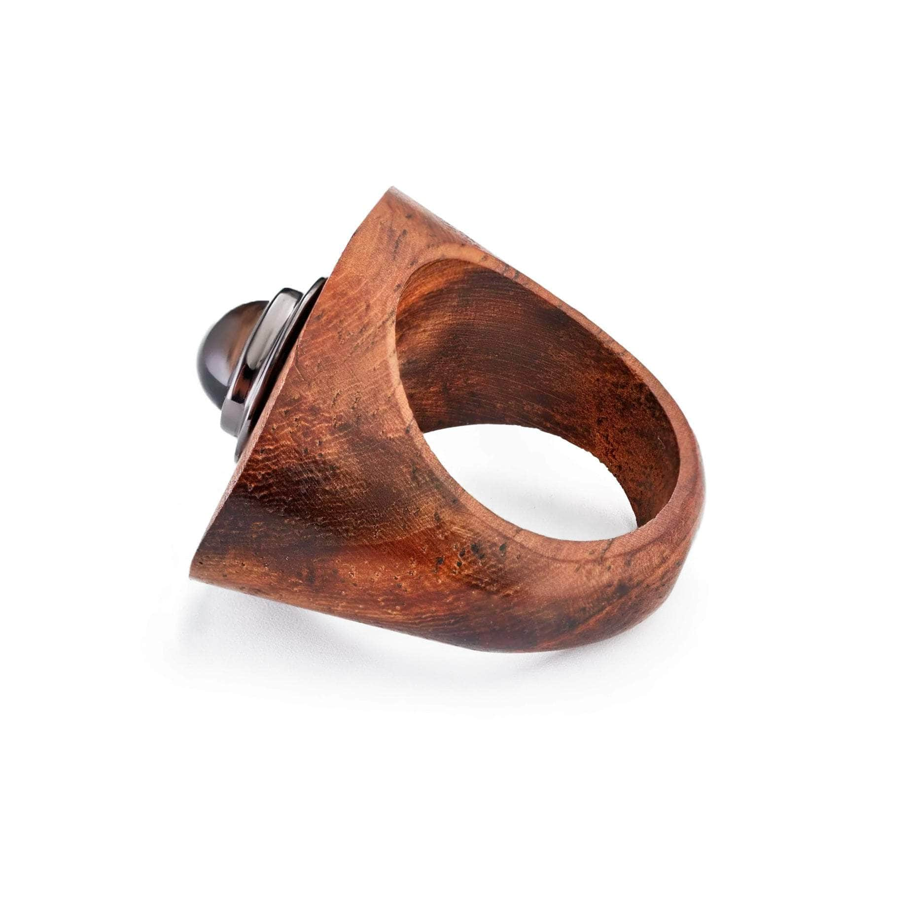 Tenara Smoky Quartz Wood Ring GERMAN KABIRSKI