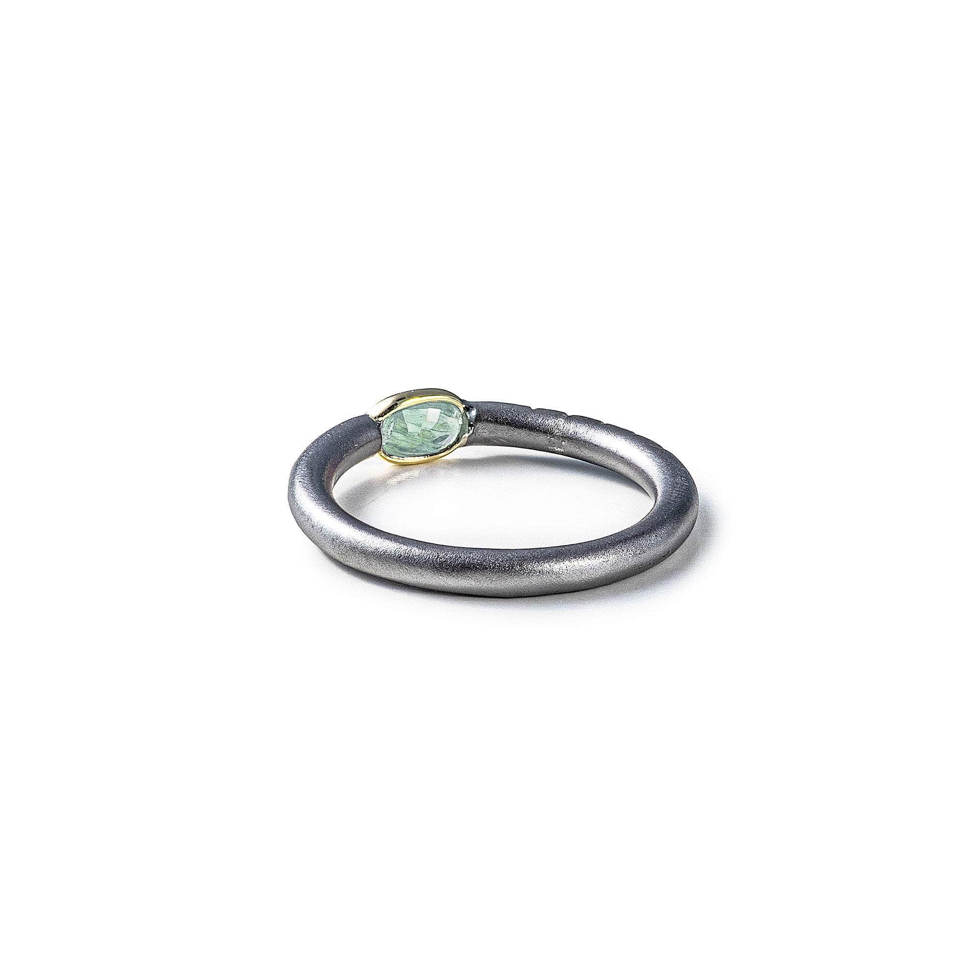 Thina Green Sapphire Ring (Black Rhodium) GERMAN KABIRSKI