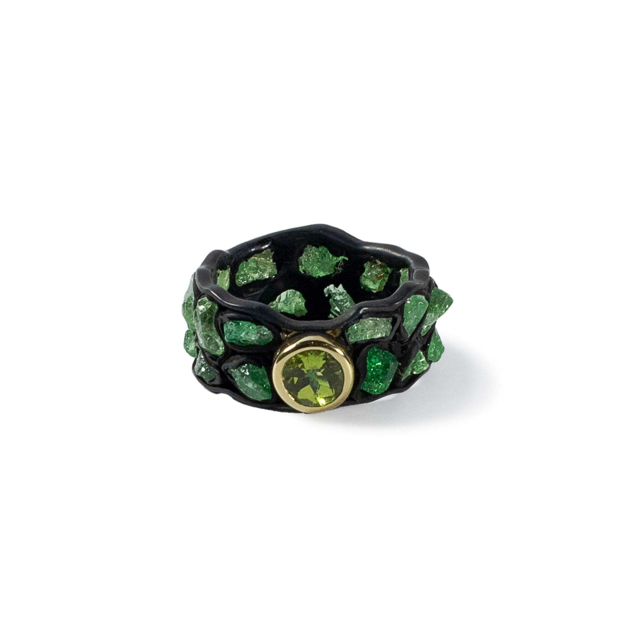 Umha Tsavorite and Peridot Ring GERMAN KABIRSKI